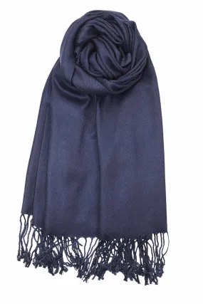 Achillea Newport Navy Pashmina Scarf