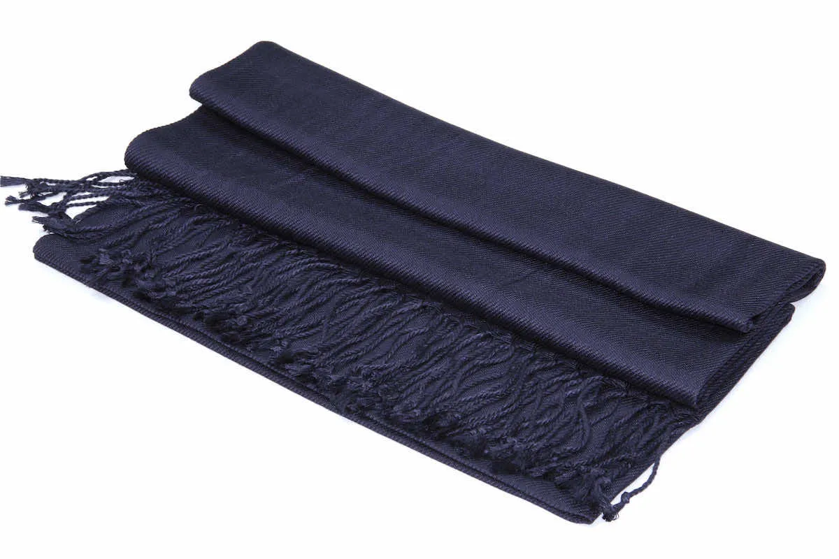 Achillea Newport Navy Pashmina Scarf