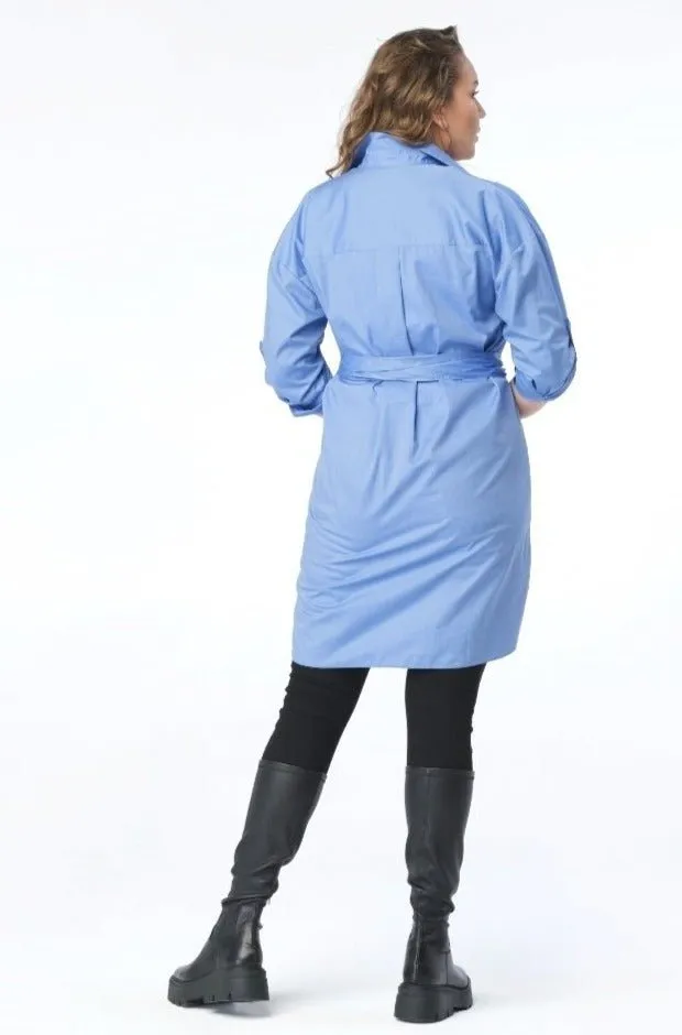 Alaia  Shirt Dress // Azure Blue