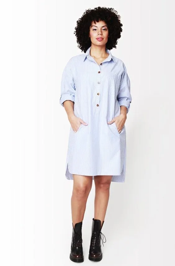 Alaia  Shirt Dress // Azure Blue