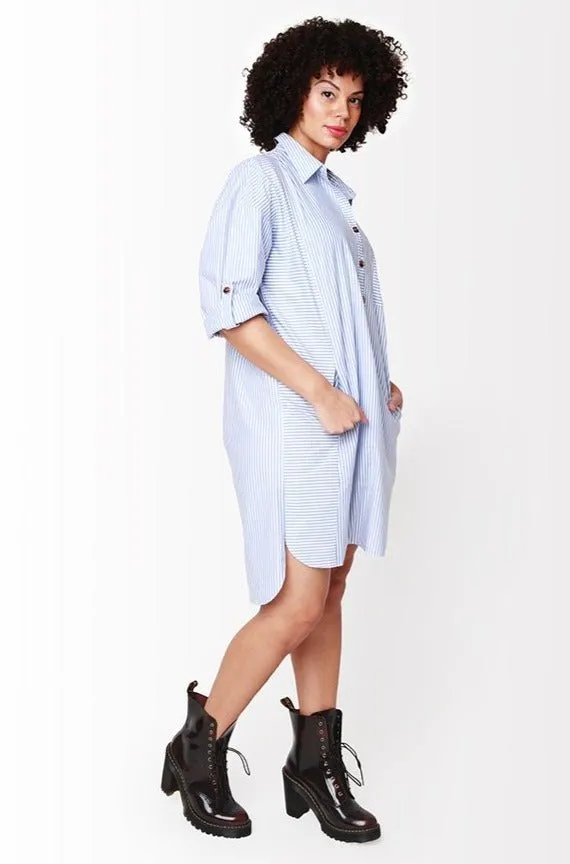 Alaia  Shirt Dress // Azure Blue