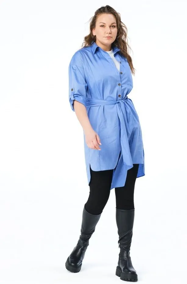 Alaia  Shirt Dress // Azure Blue