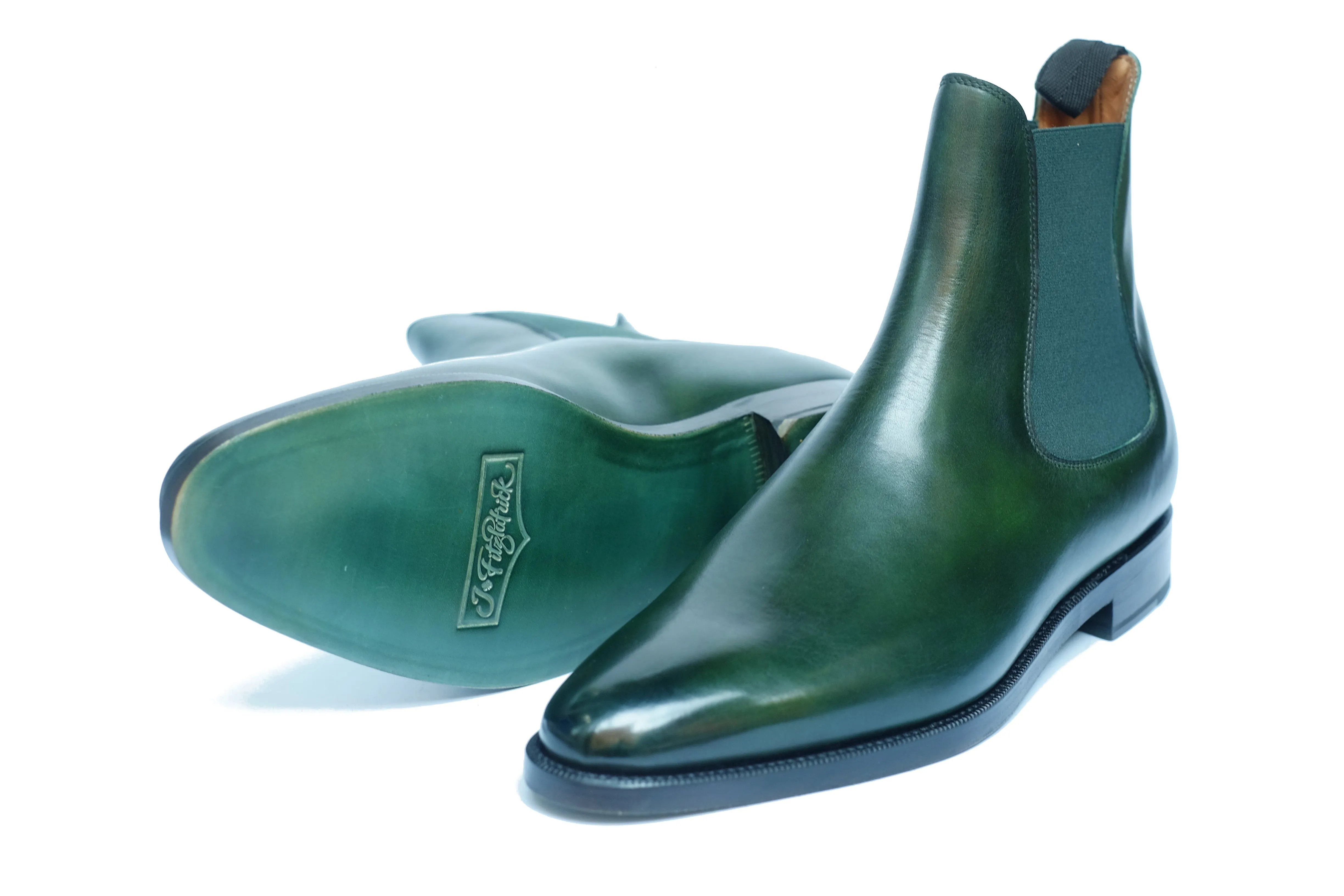 Alki - MTO - Forest Green Calf / Green Gore - TMG Last - Double Leather Sole