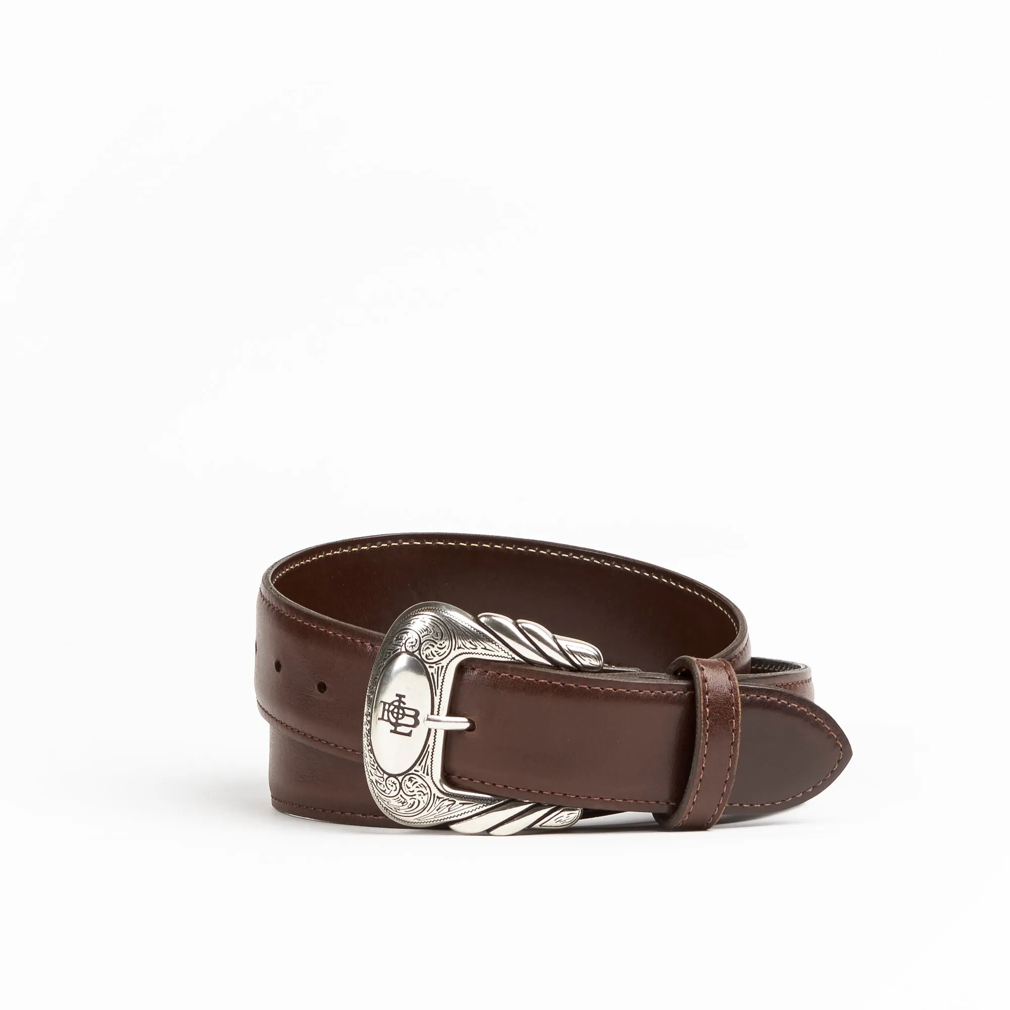 Allens Boots Exclusive Straight Chocolate Calf Belt #5Q-B