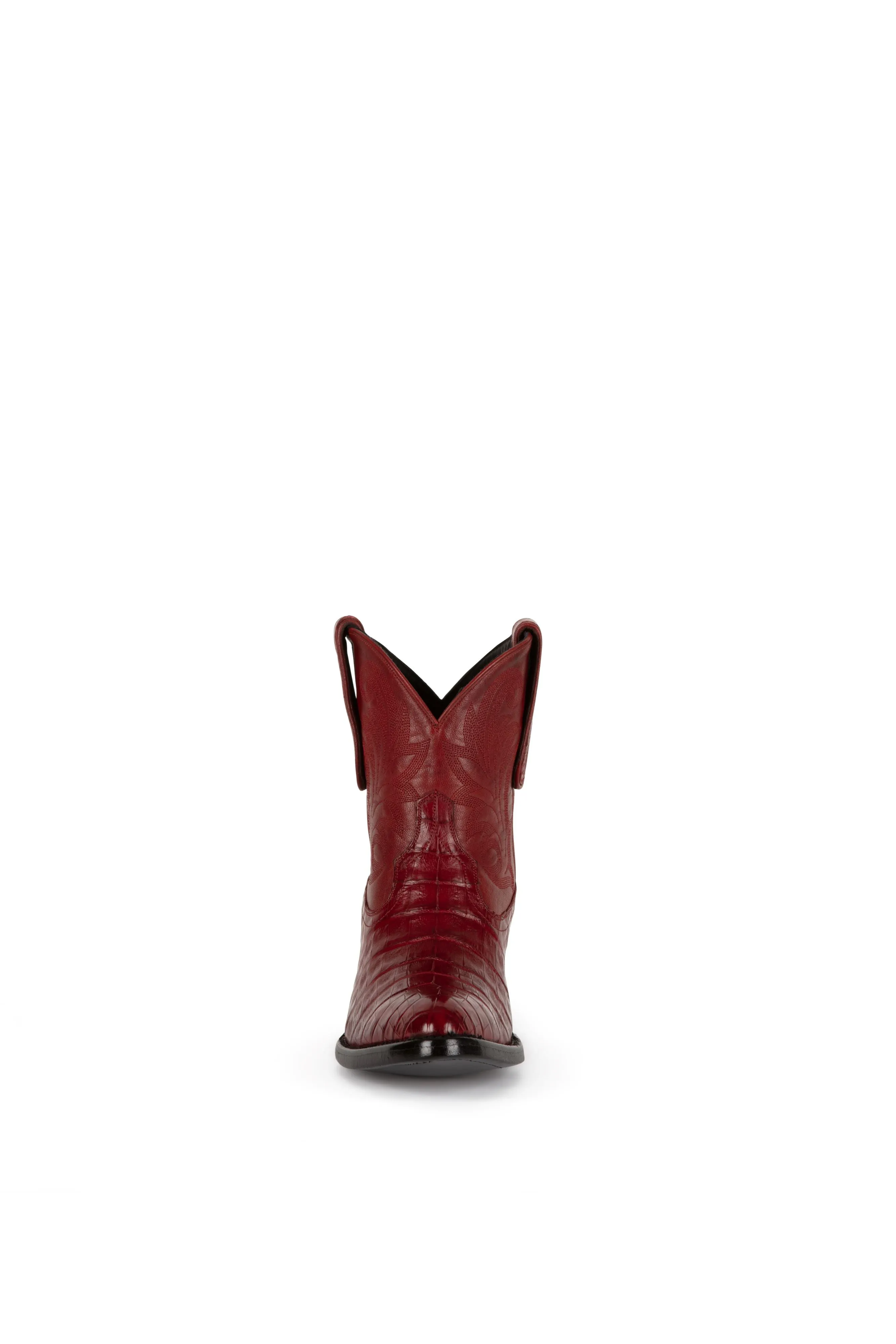 Allens Brand - Sasha Caiman - Almond Toe - Red