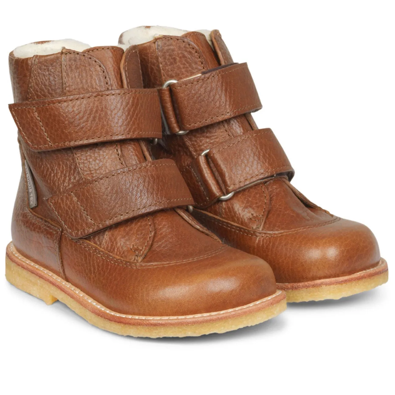 Angulus Tex Boots w. Velcro Cognac