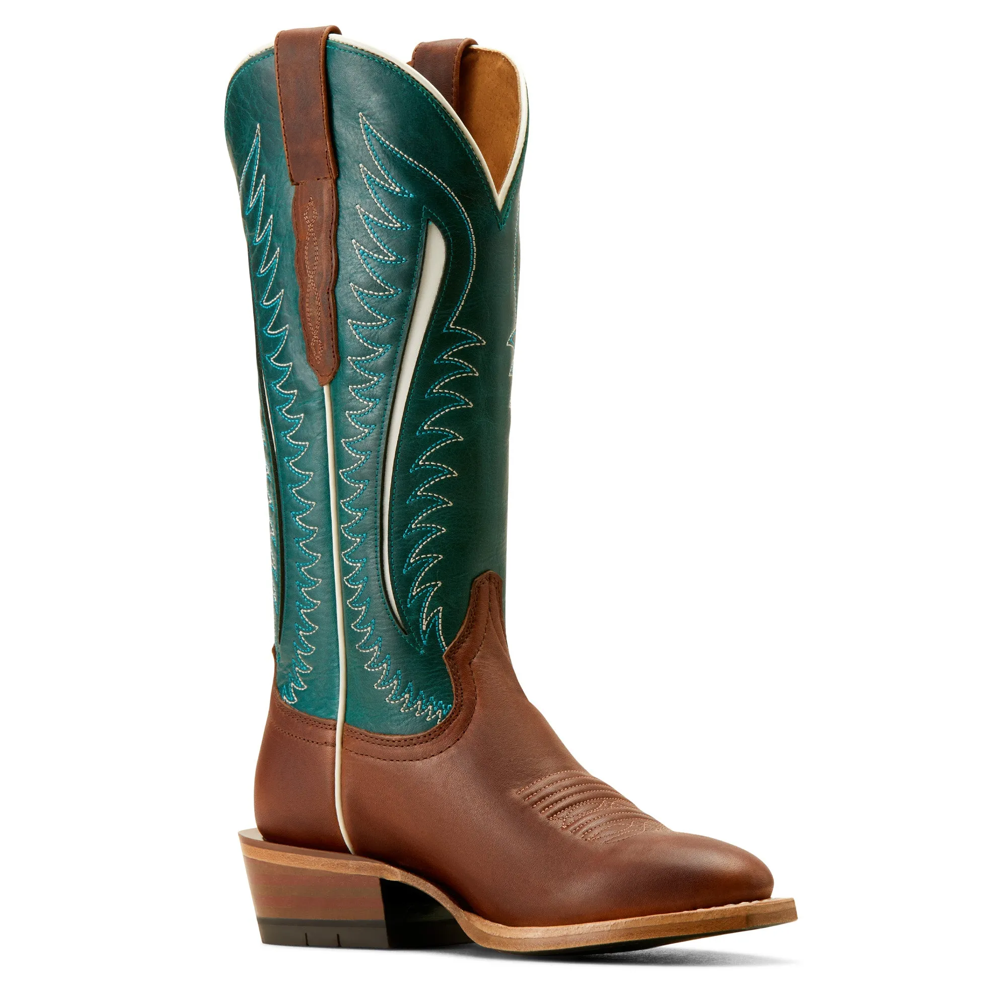 Ariat Ladies 10051065 Futurity Limited Western Boots Umber Rust/Turquoise Nights