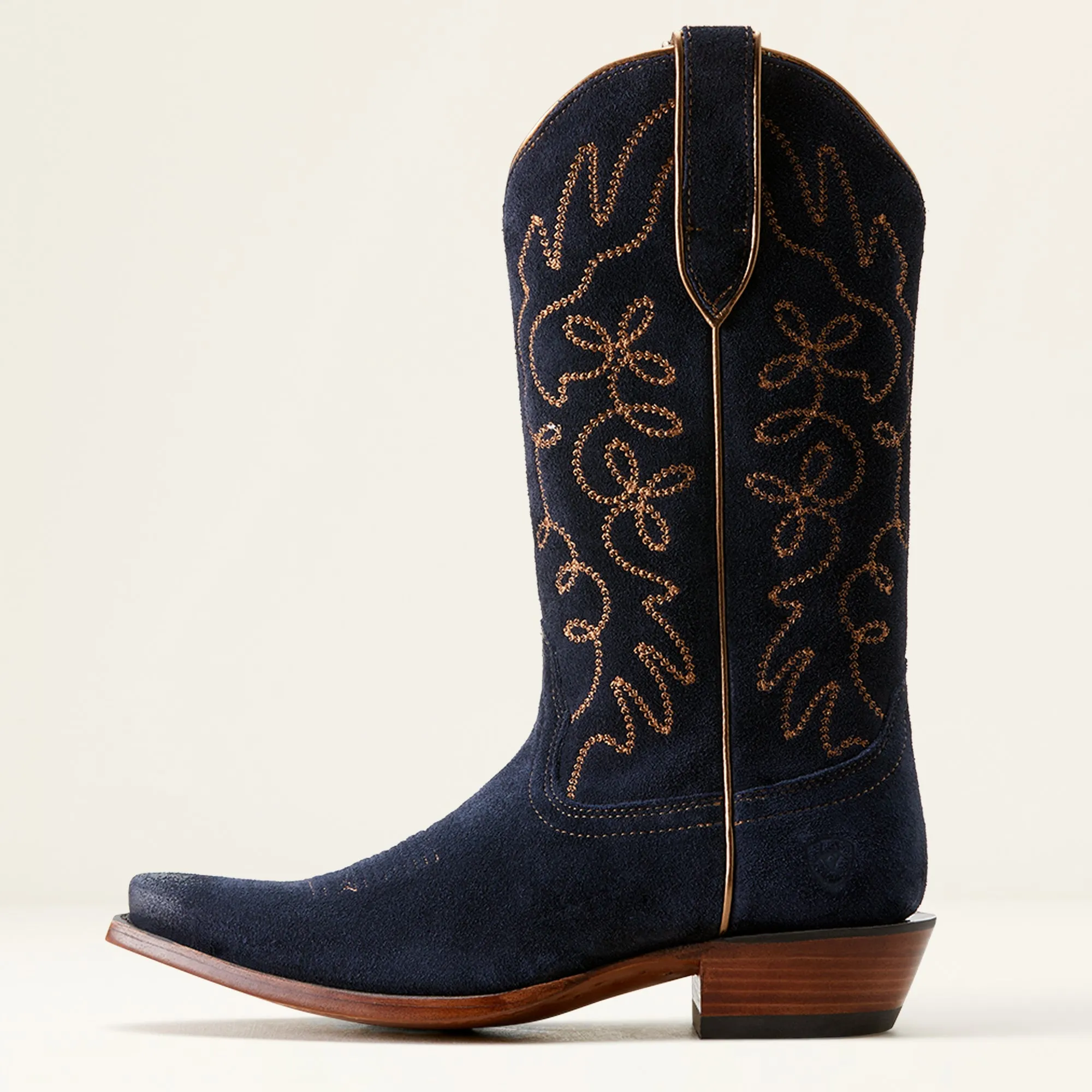 Ariat Ladies 10053793 Jukebox Cowboy Boots in Polo Blue Suede