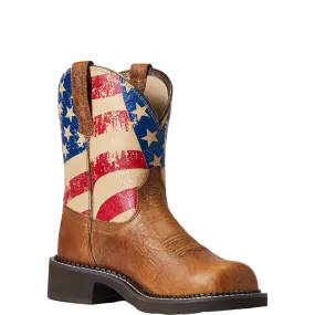 Ariat Ladies Fatbaby Heritage Patriotic Western Boot 10040269