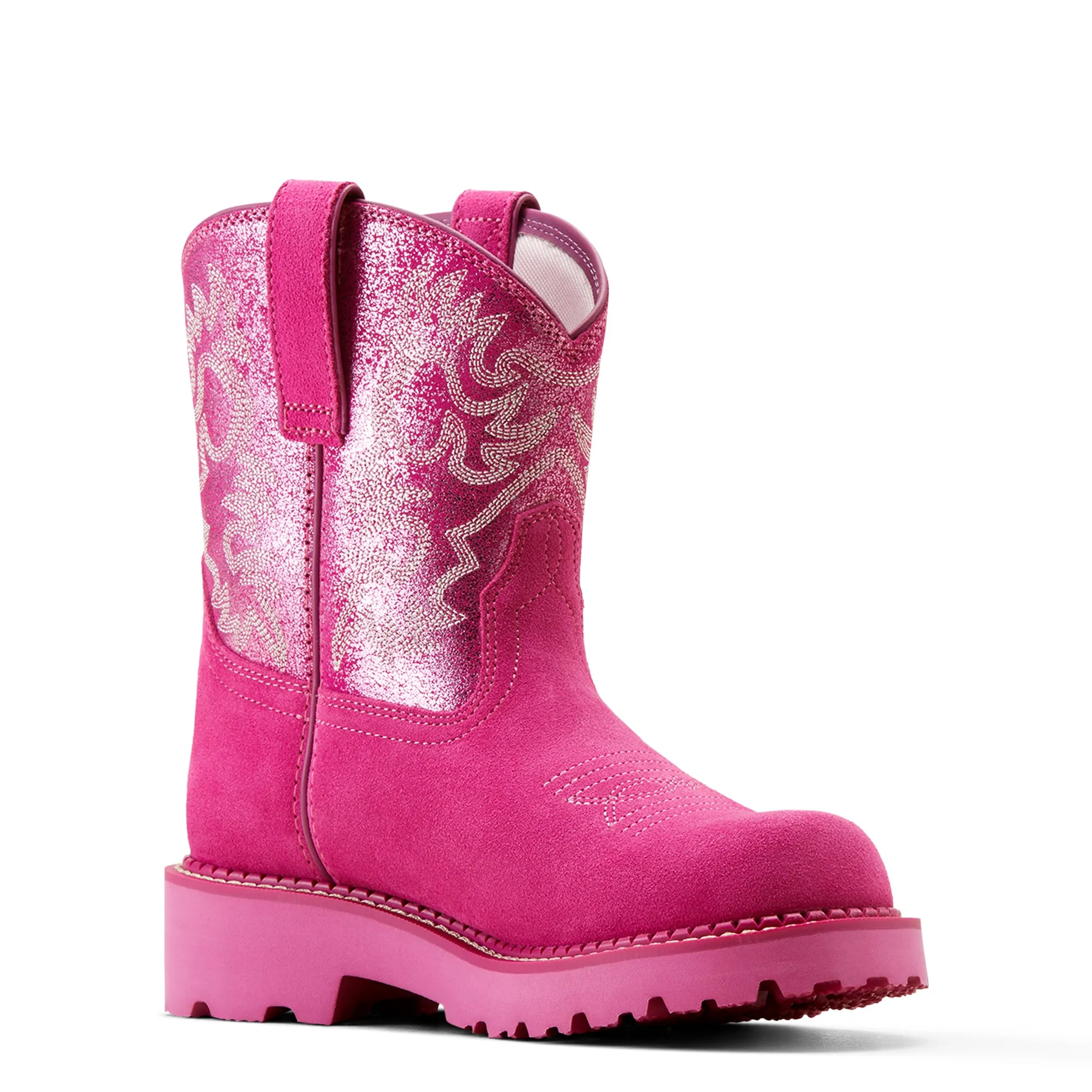 Ariat Ladies Fatbaby Hottest Pink Western Boots 10050997