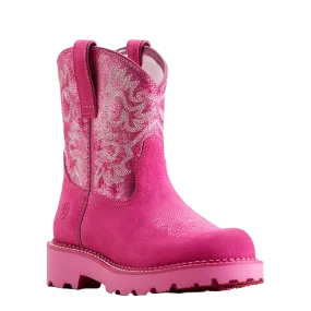 Ariat Ladies Fatbaby Hottest Pink Western Boots 10050997