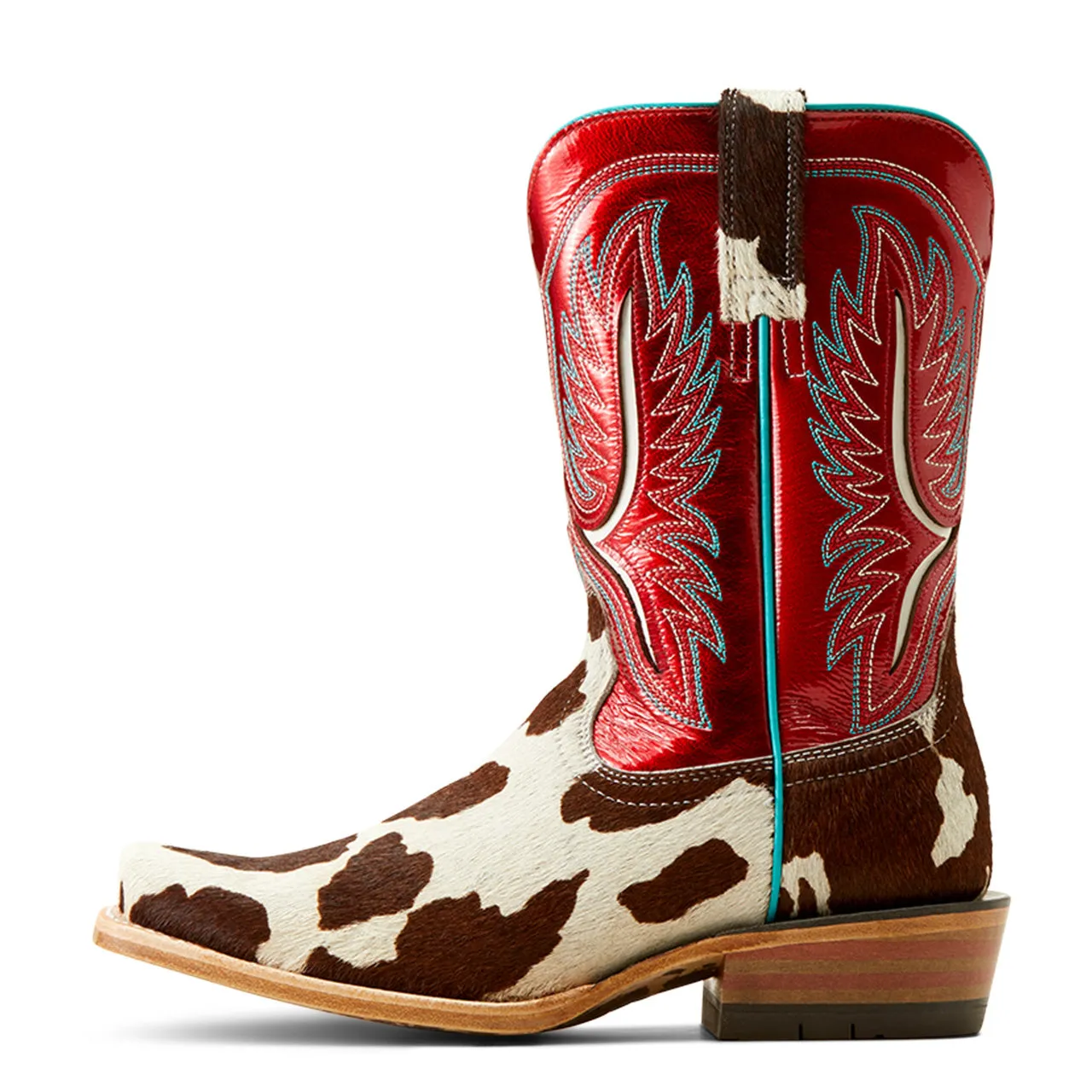 Ariat Ladies Futurity Colt Cowtown Hair On Red Square Toe Boots 10051020