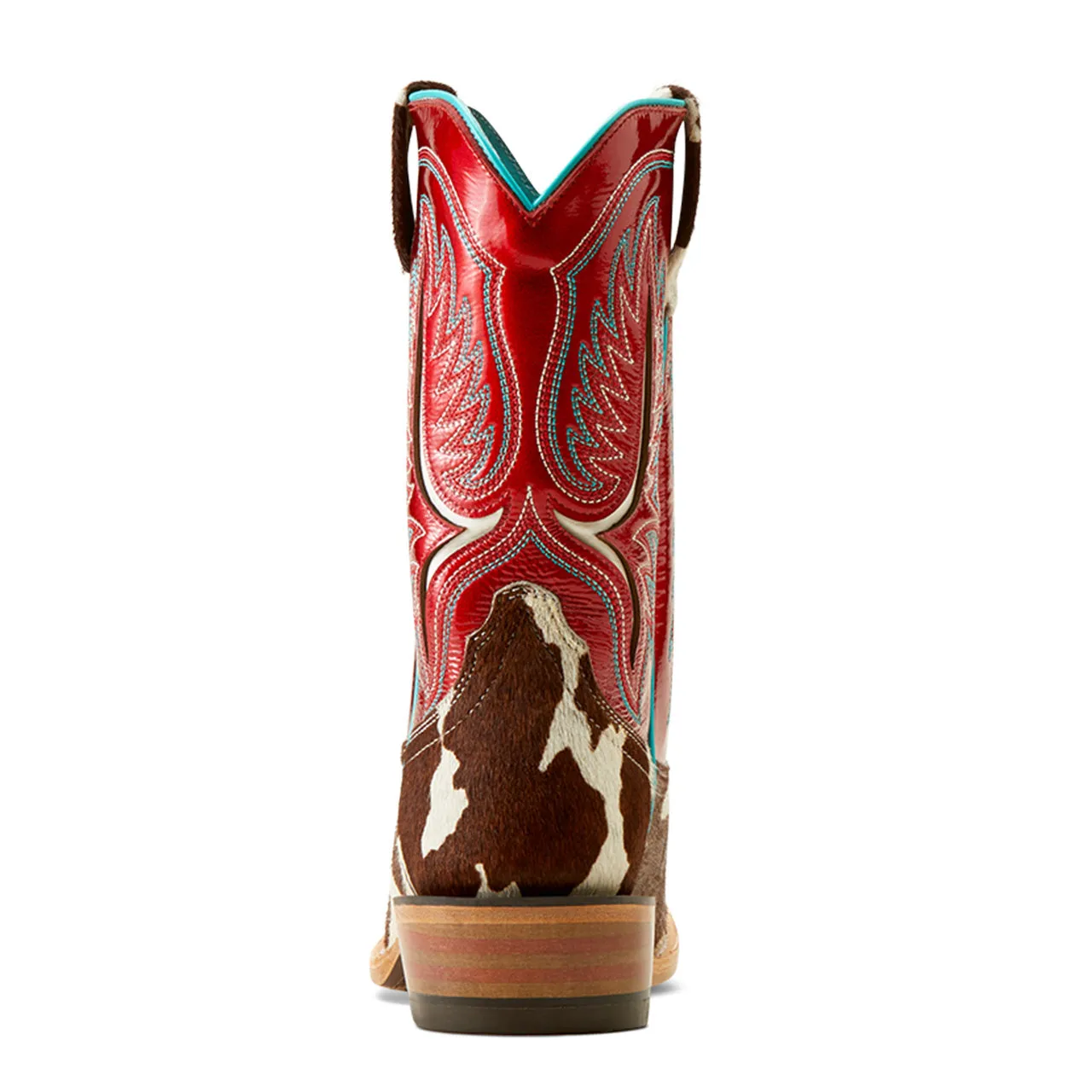 Ariat Ladies Futurity Colt Cowtown Hair On Red Square Toe Boots 10051020