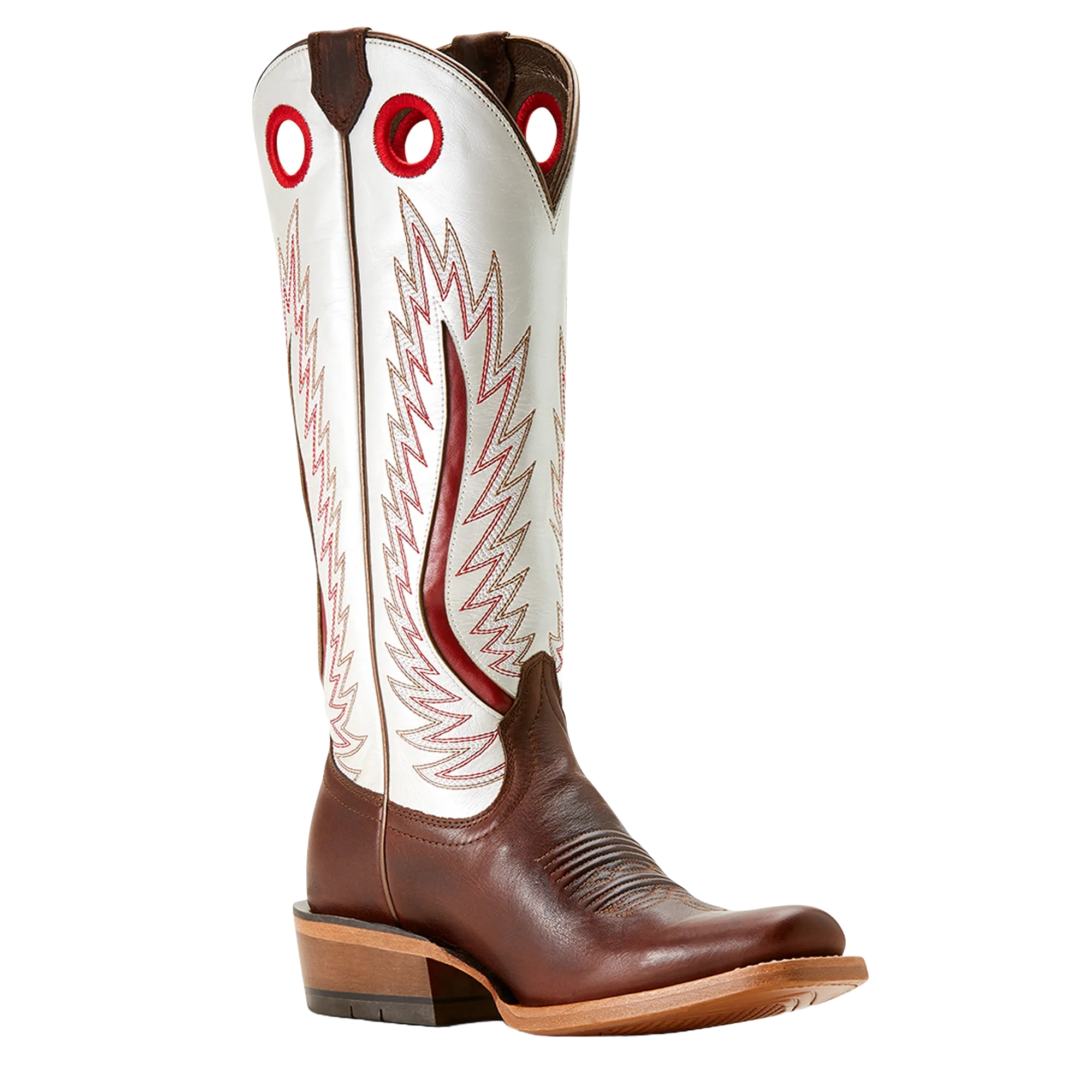 Ariat Ladies Futurity Rich Java & Pearly White Brown Western Boot 10053660