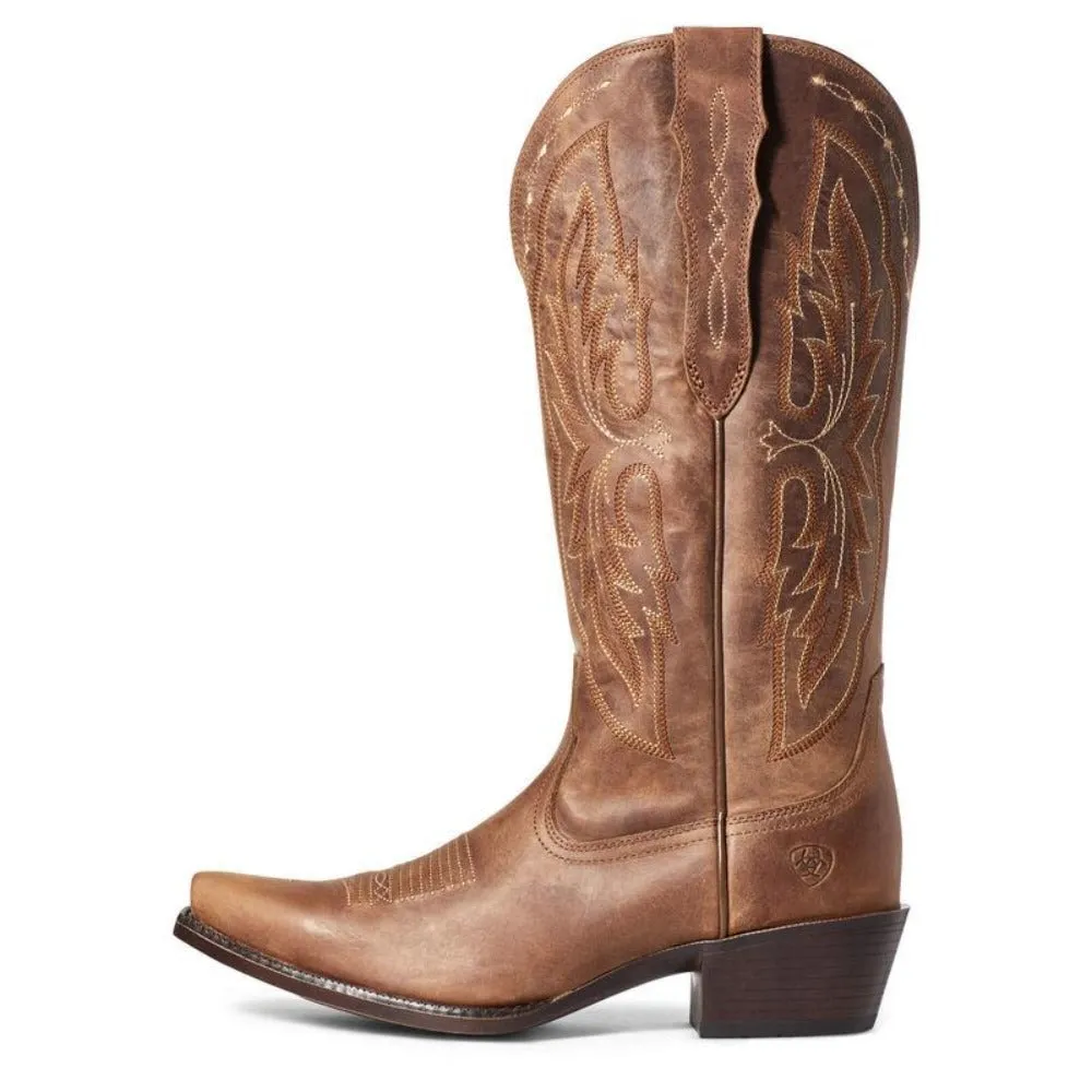 Ariat Ladies Heritage X Toe Elastic Calf Western Boot 10036047