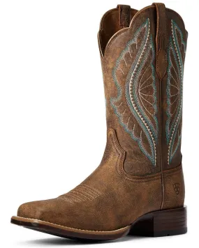 Ariat Ladies Primetime Tack Western Boots Wide Square Toe 10034163