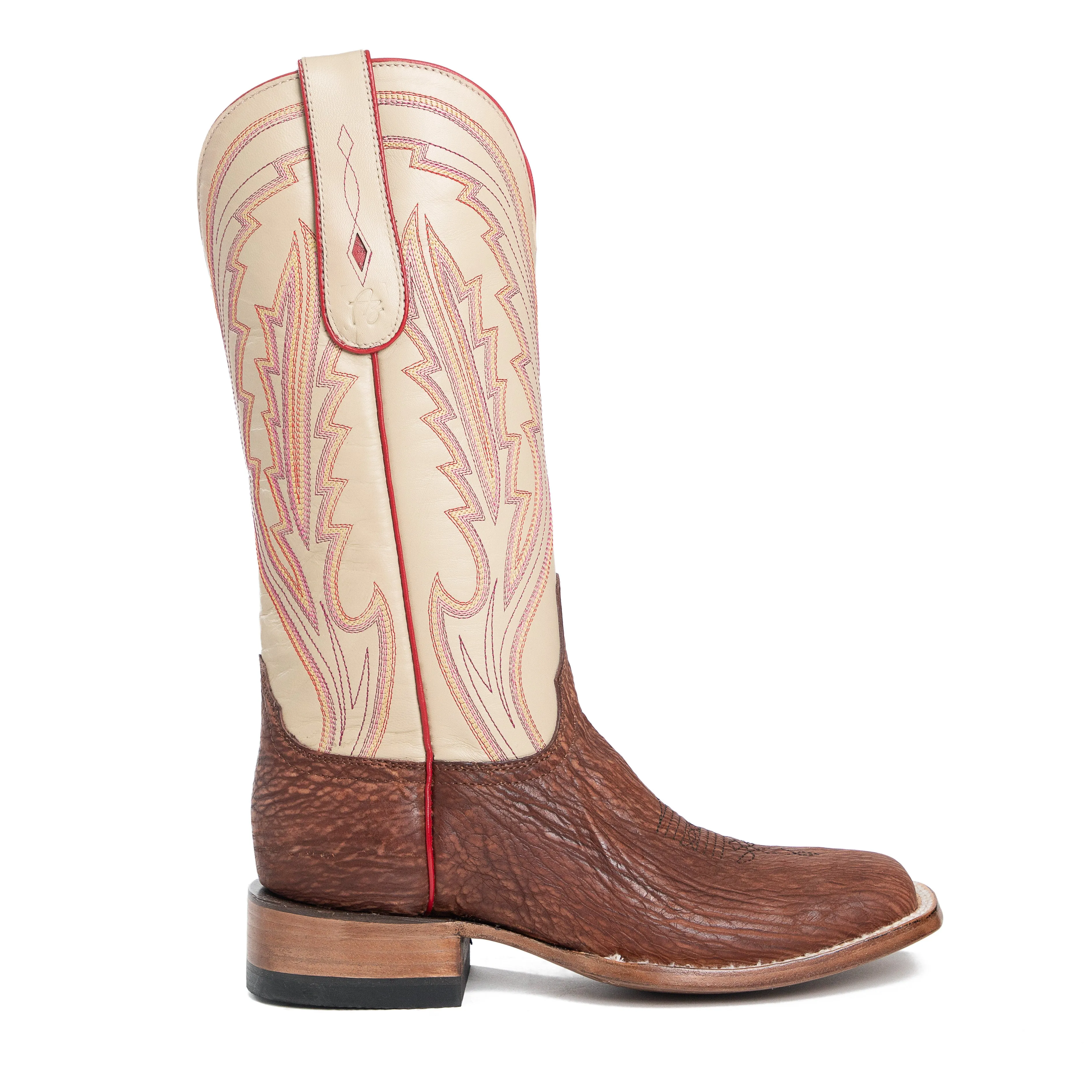 Azulado - Cheyenne Sanded Shark - Square Toe - Wine