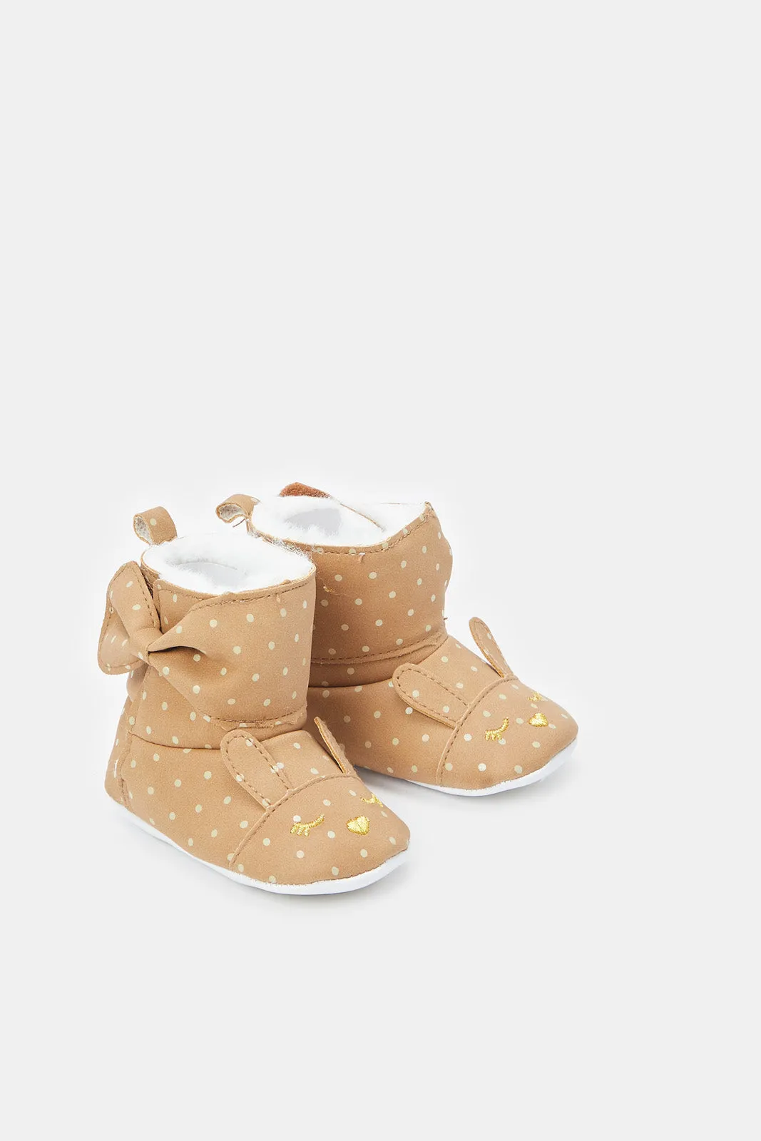 Babies Brown Bunny Booties