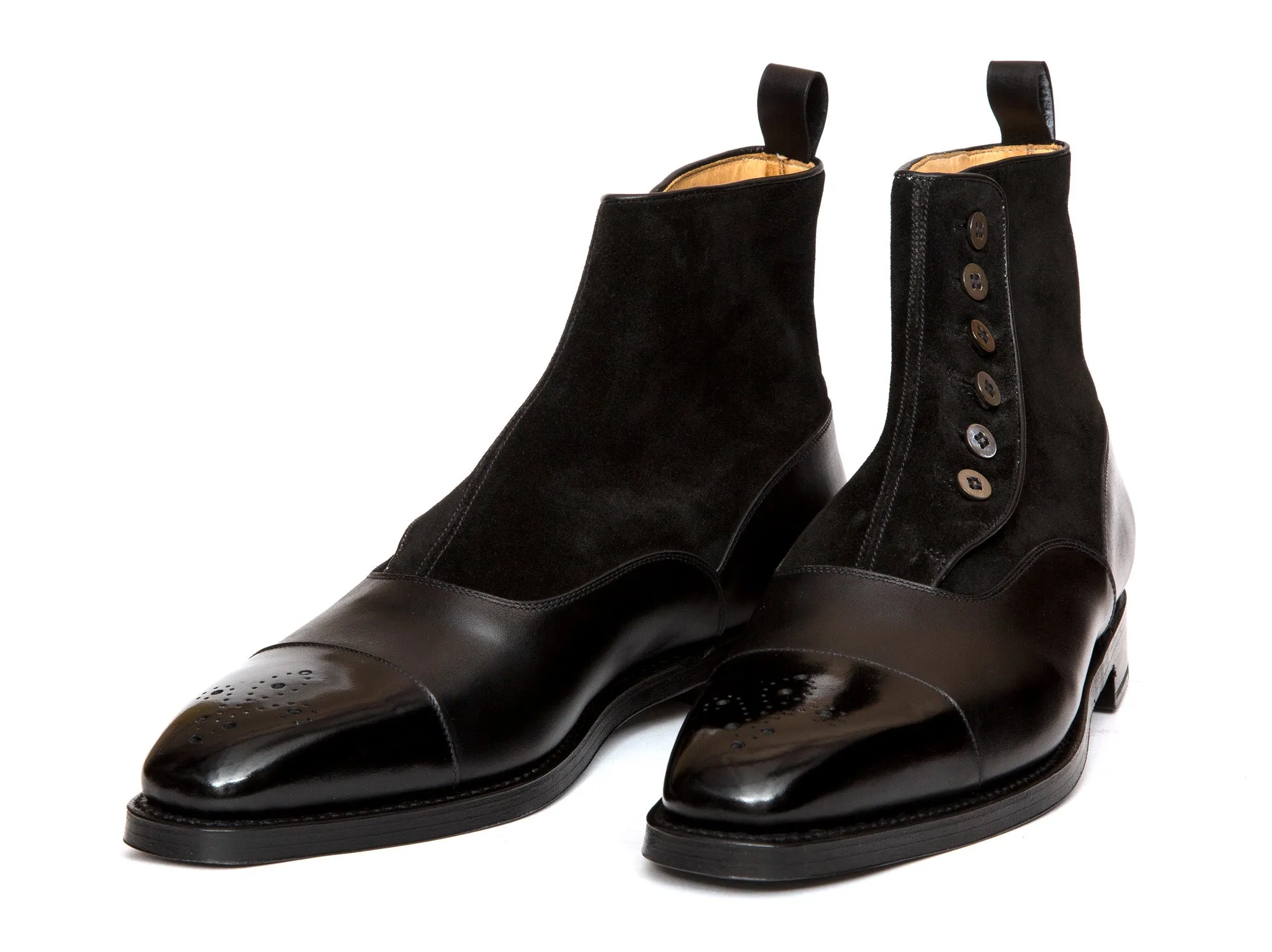 Bagley - MTO - Black Calf / Black Suede - LPB Last - Double Leather Sole