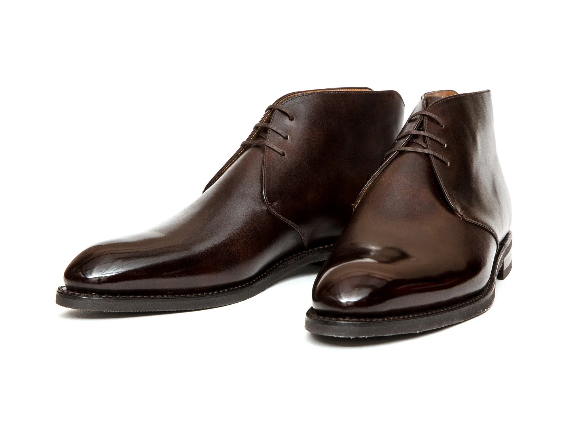 Ballard - MTO - Dark Brown Museum Calf - NGT Last - City Rubber Sole