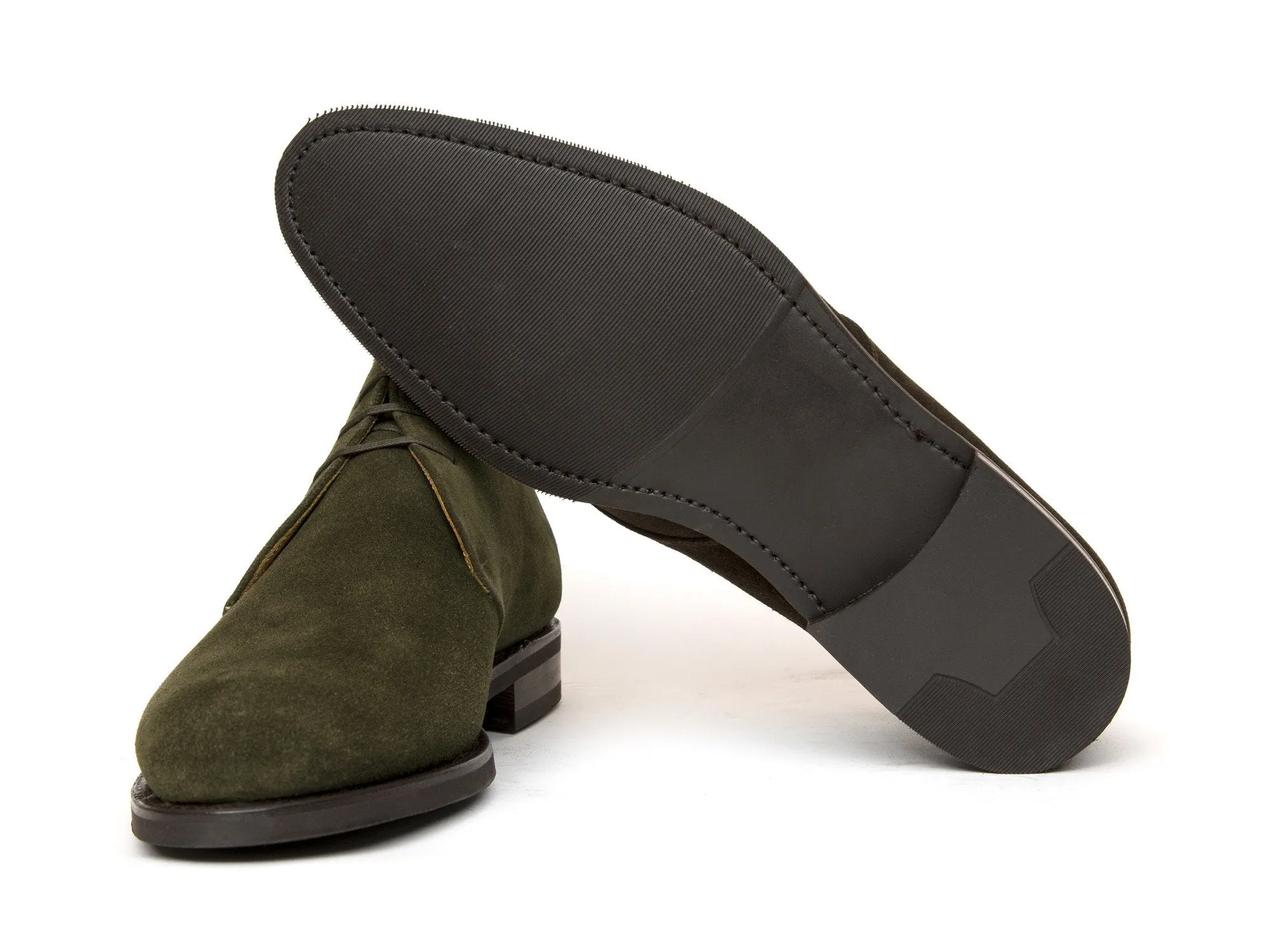 Ballard - MTO - Dark Olive Suede - NGT Last - City Rubber Sole