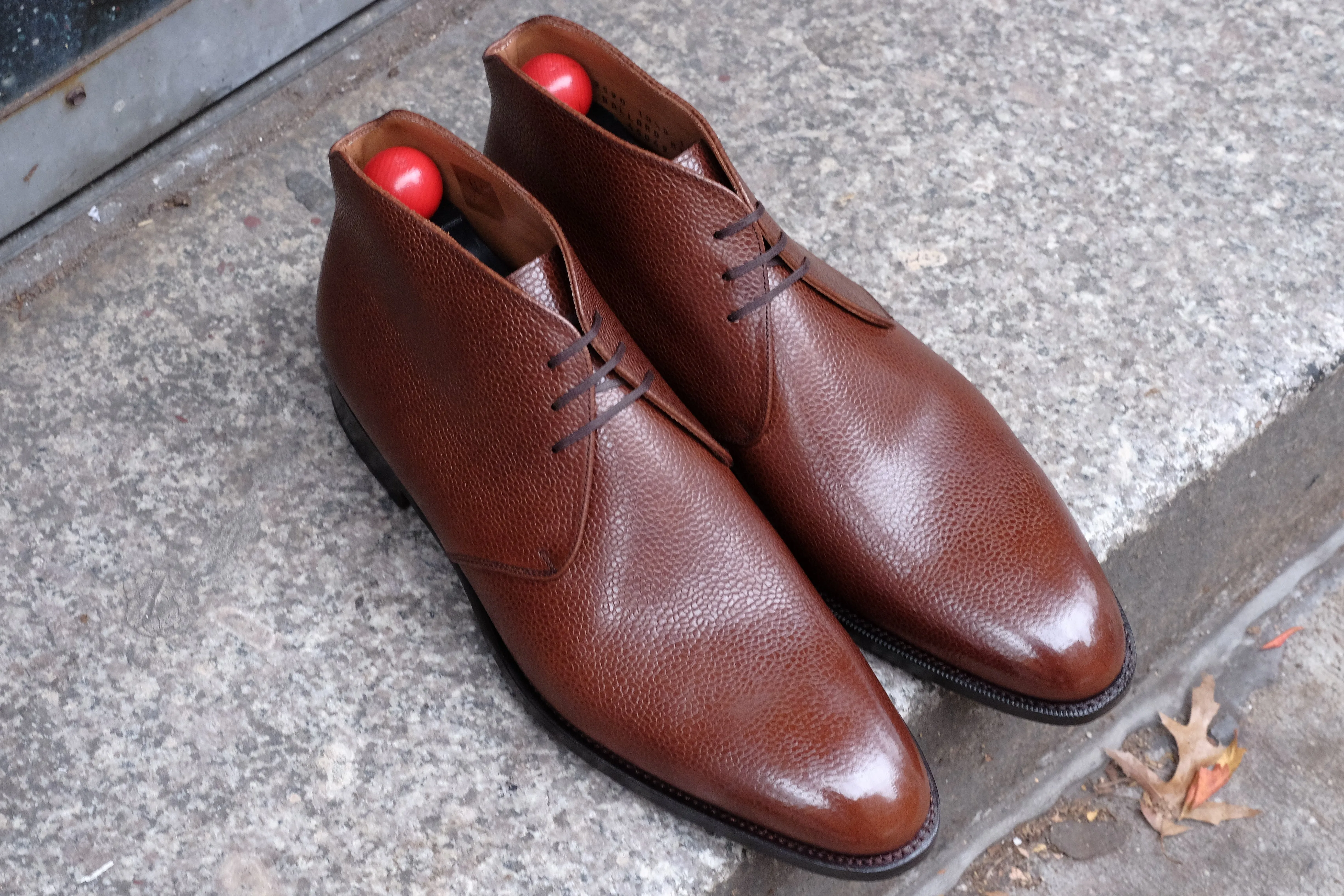 Ballard - MTO - Mid Brown Grain - TMG Last - Single Leather Sole