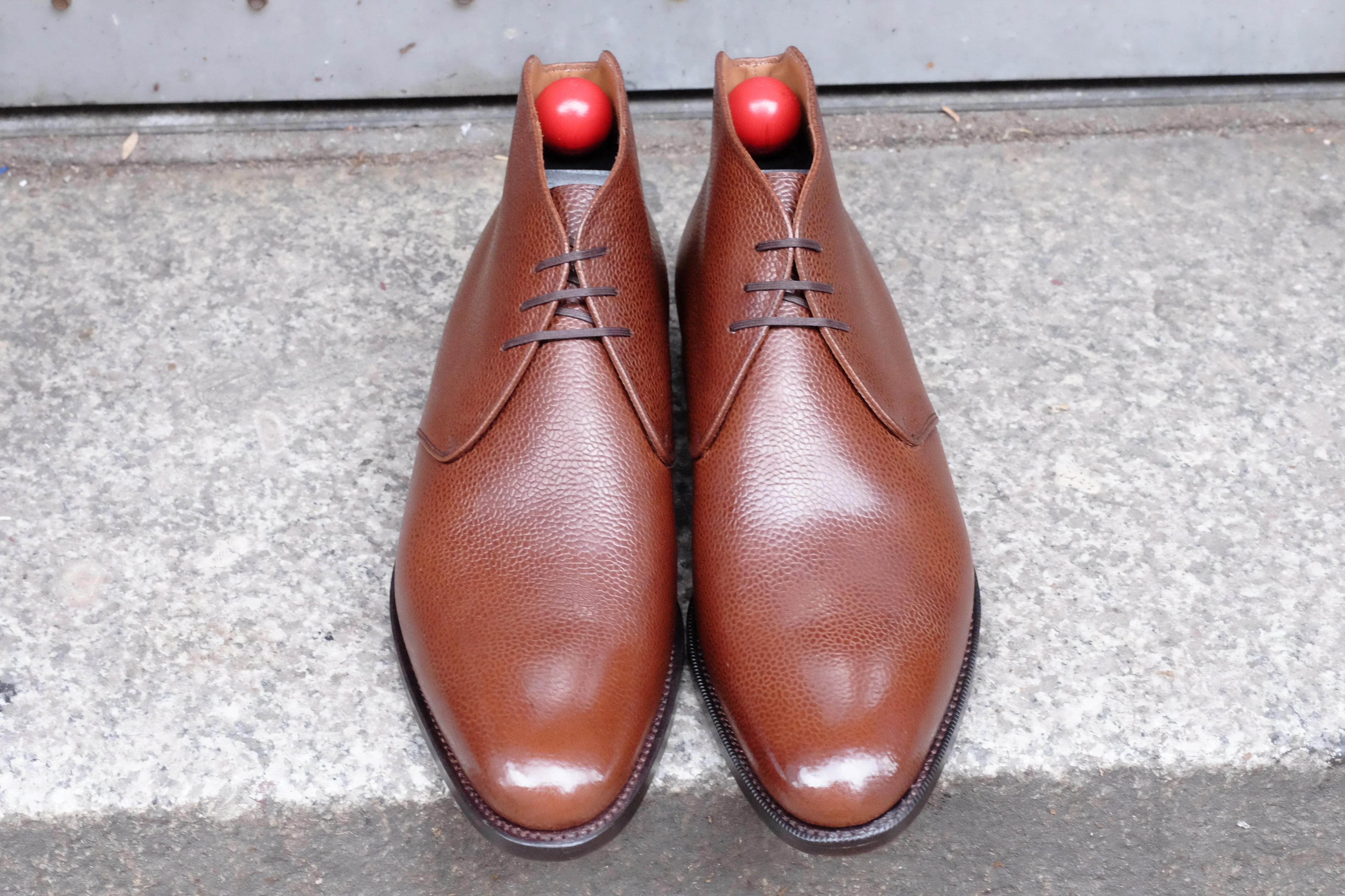 Ballard - MTO - Mid Brown Grain - TMG Last - Single Leather Sole