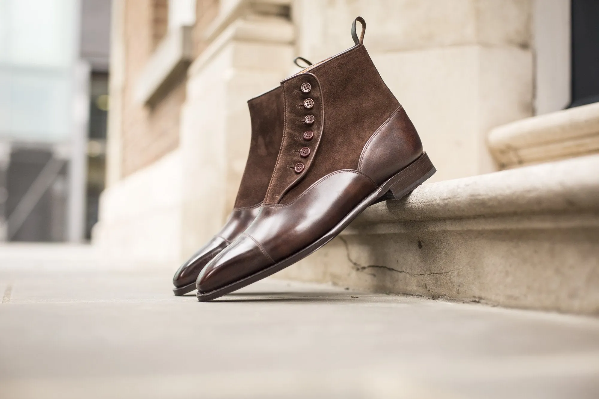 Bellevue - MTO - Dark Brown Museum Calf / Dark Brown Suede - MGF Last - Single Leather Sole