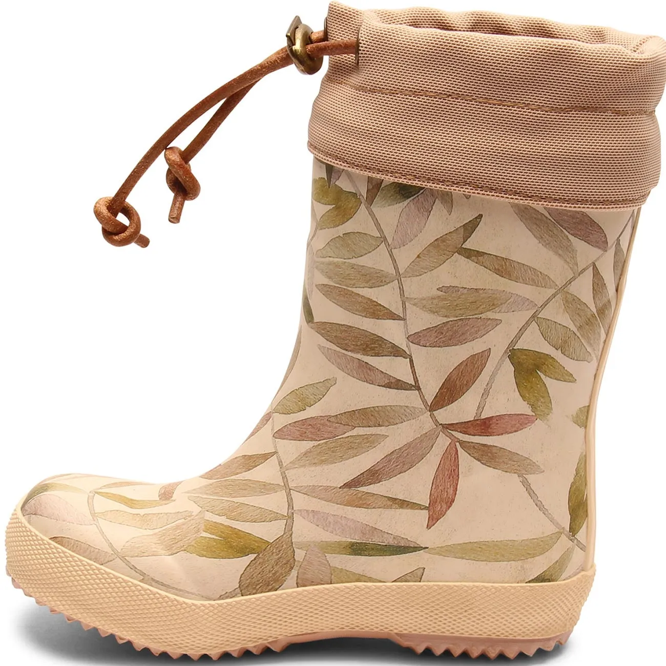 Bisgaard Rubber Boots Thermo Beige Leaves