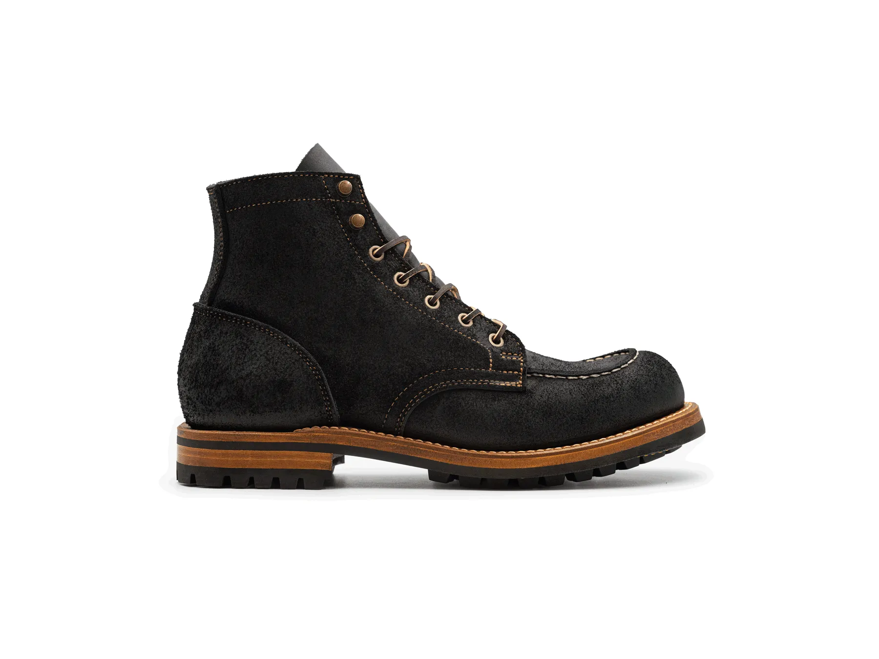 Black Oiled Rough Out Moc Toe | 10D