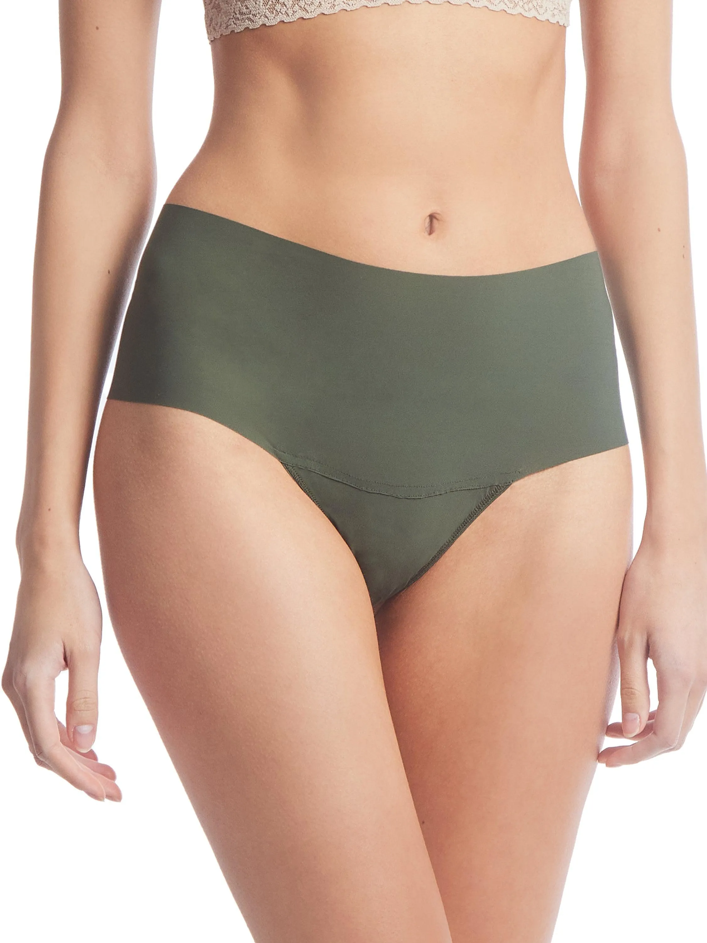 BreatheSoft™ High Rise Thong Pine Tree Green Sale