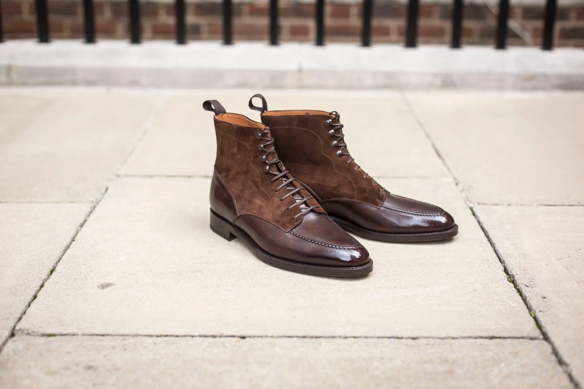 Bremerton - MTO - Dark Brown Museum Calf / Dark Brown Suede - TMG Last - Double Leather Sole