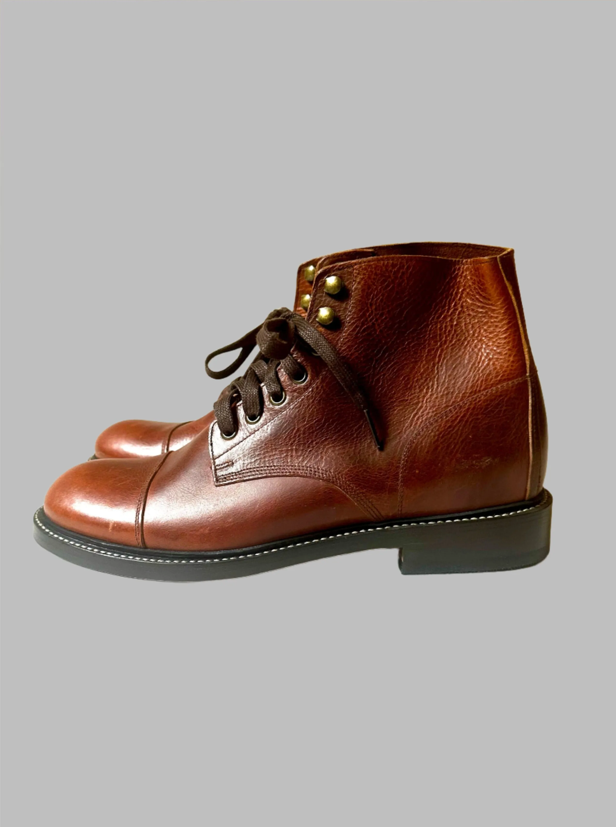 Bright Shoemaker, Service Boot, Wax Caramel (SAMPLE)