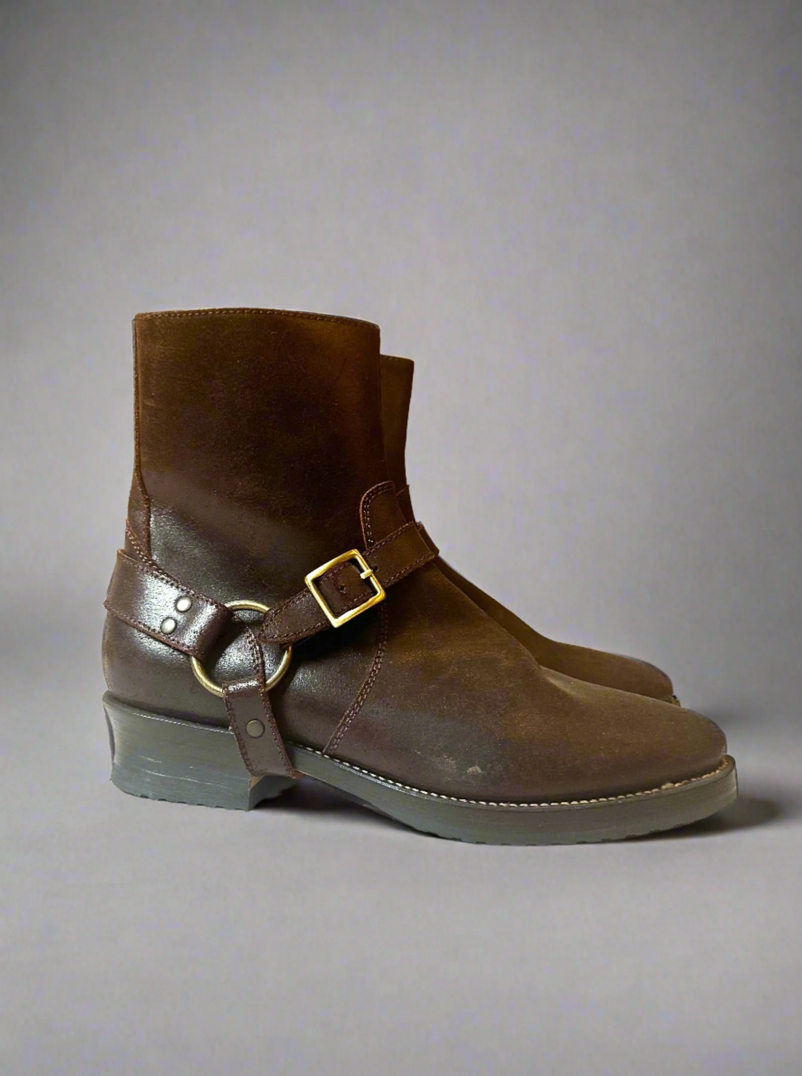 Bright Shoemakers, Boondocks Boot, Dark Brown Roughout (SAMPLE)