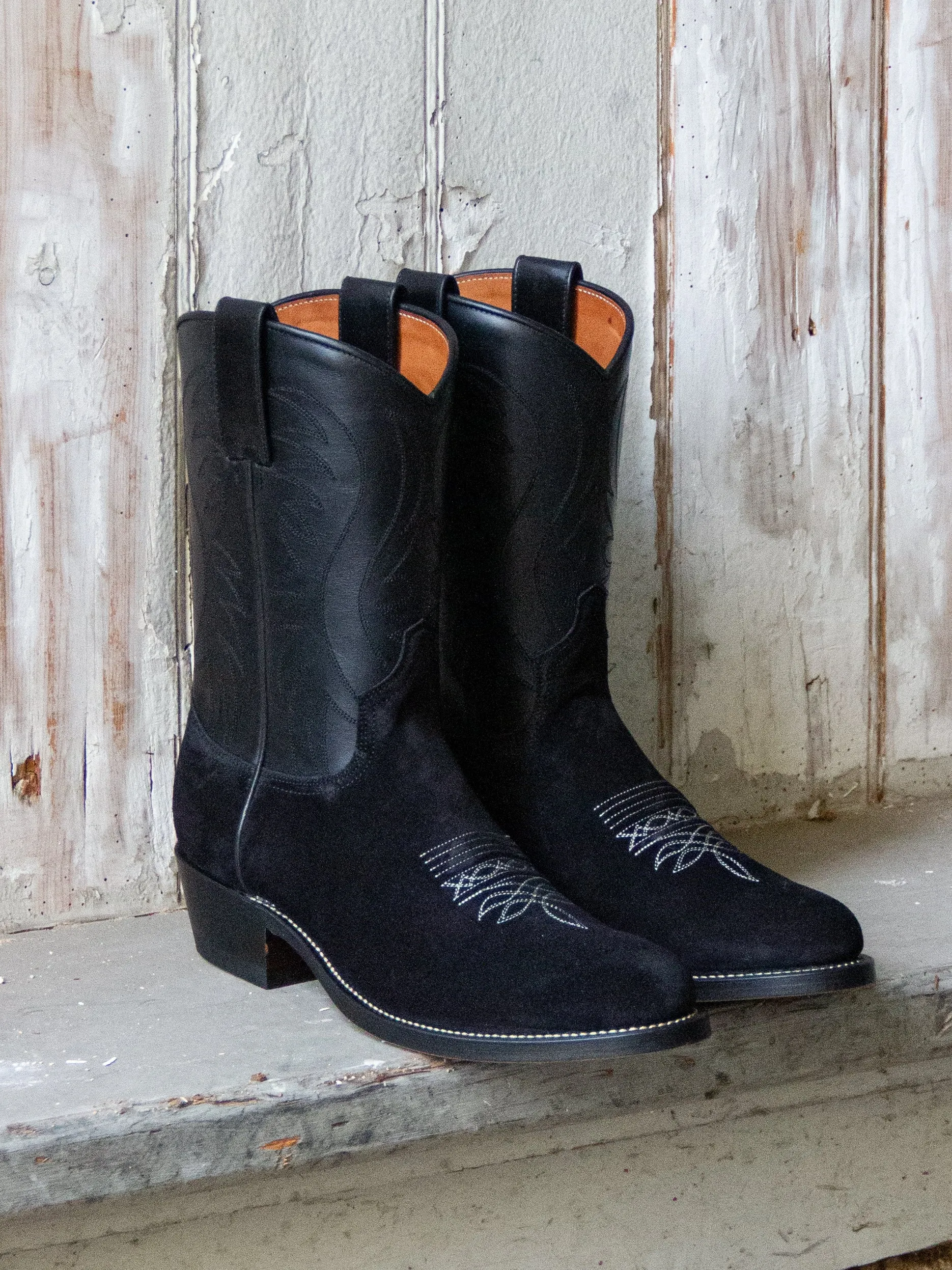 Bright Shoemakers, Cowman, Black Leather/ Black Suede