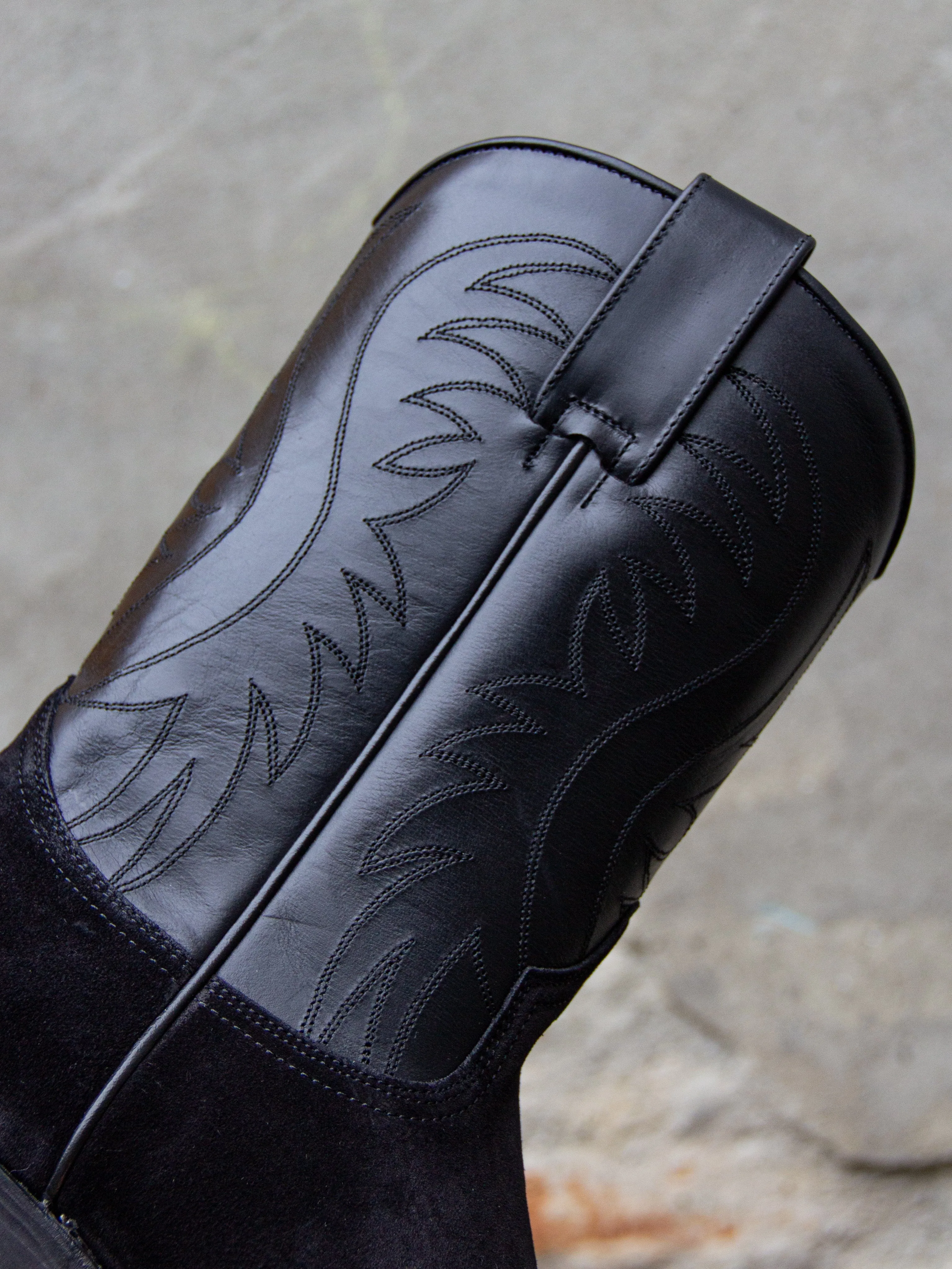 Bright Shoemakers, Cowman, Black Leather/ Black Suede