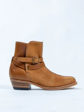 Bright Shoemakers, Jodhpur Boot, Camel Rough-Out/ Pull-Up