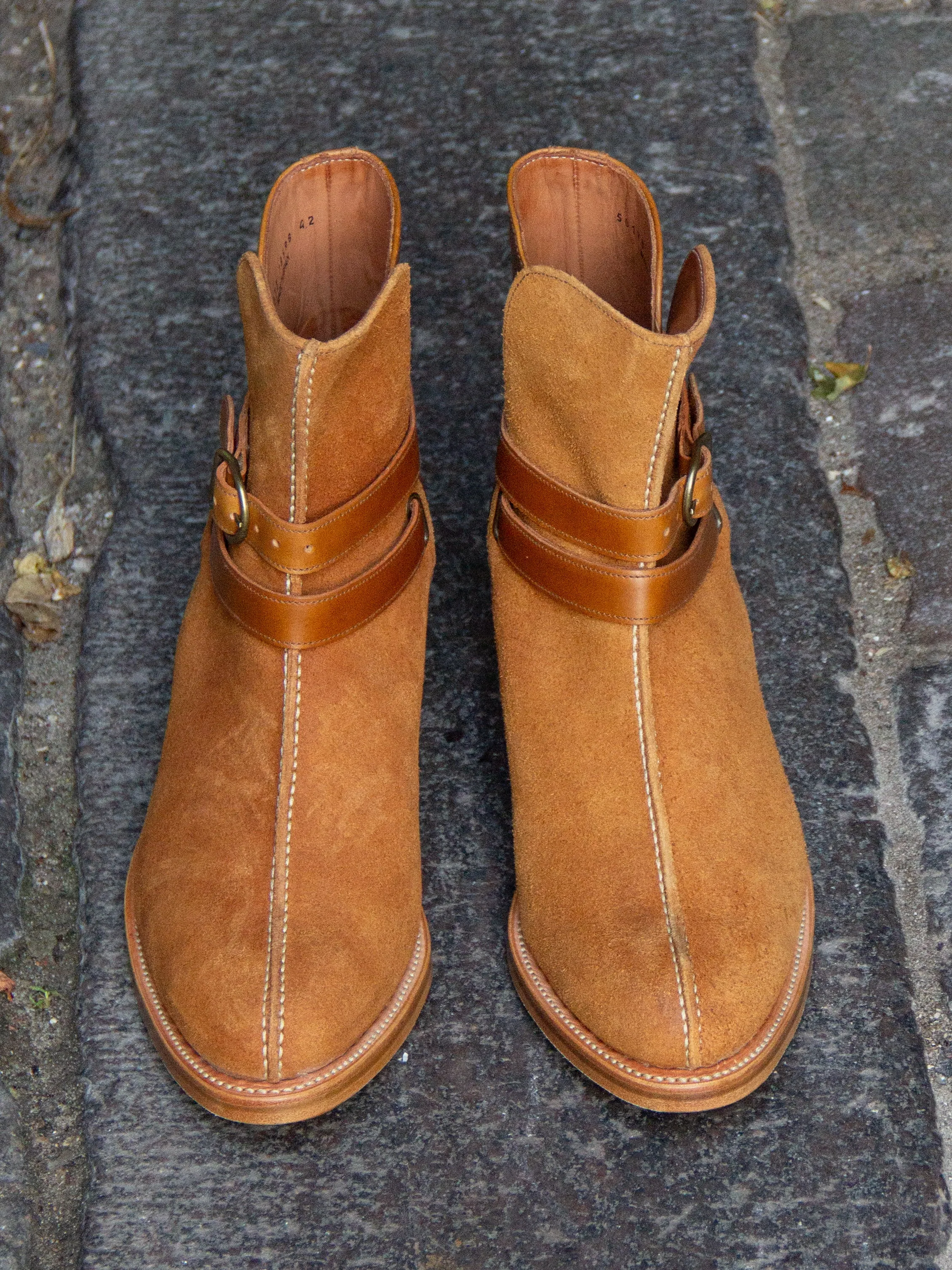 Bright Shoemakers, Jodhpur Boot, Camel Rough-Out/ Pull-Up