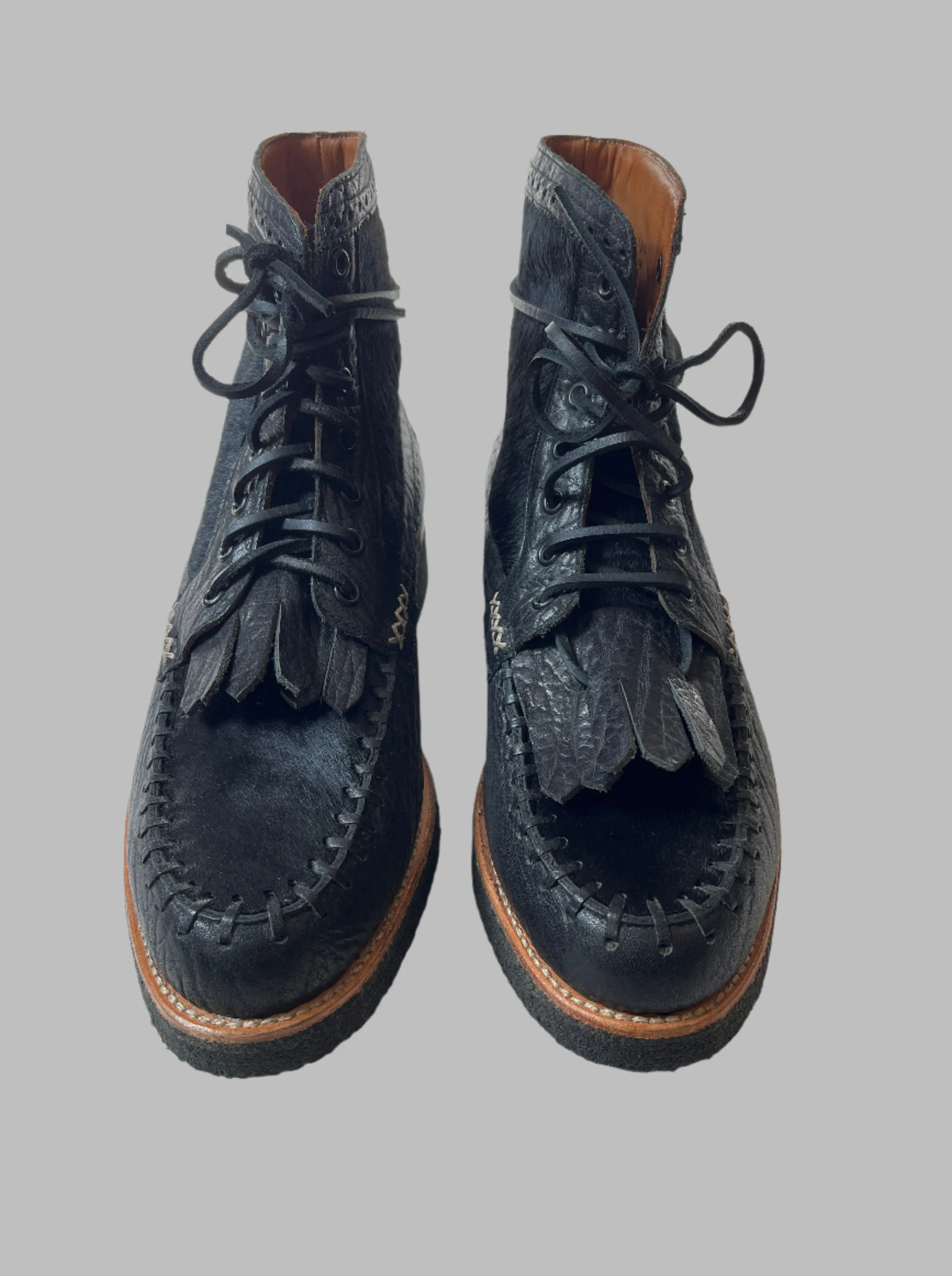 Bright Shoemakers, Moccasin Boot, Black Wolf (sample)