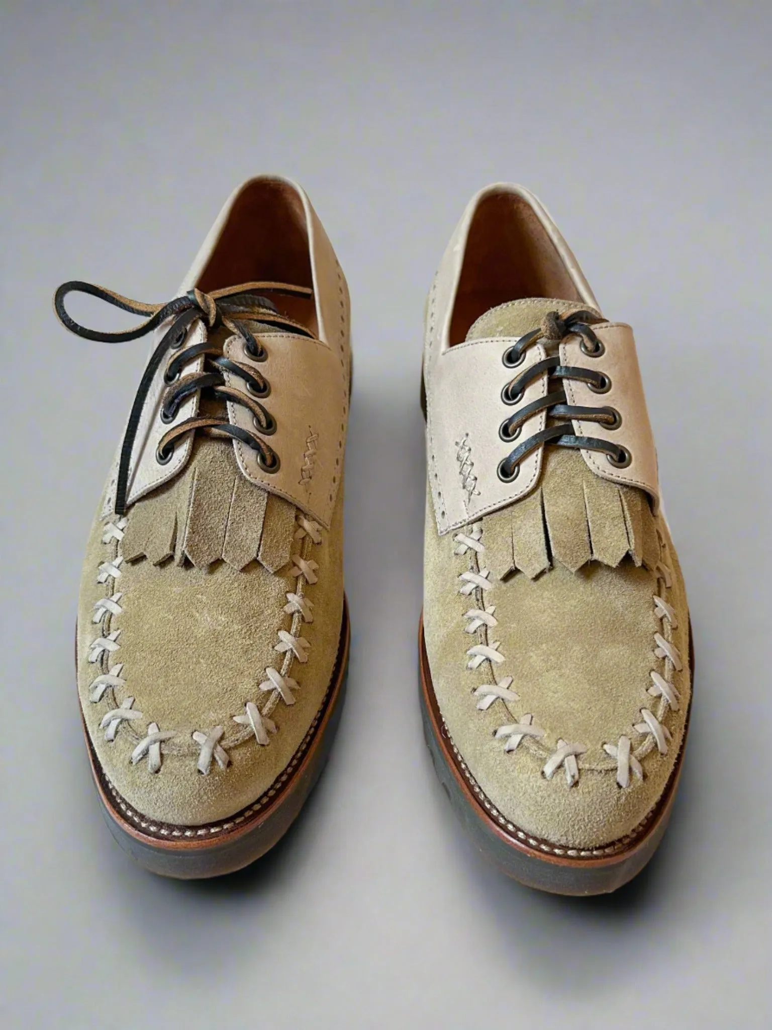 Bright Shoemakers, Wanderers Deckshoe, Desert Suede/ Cream (SAMPLE)