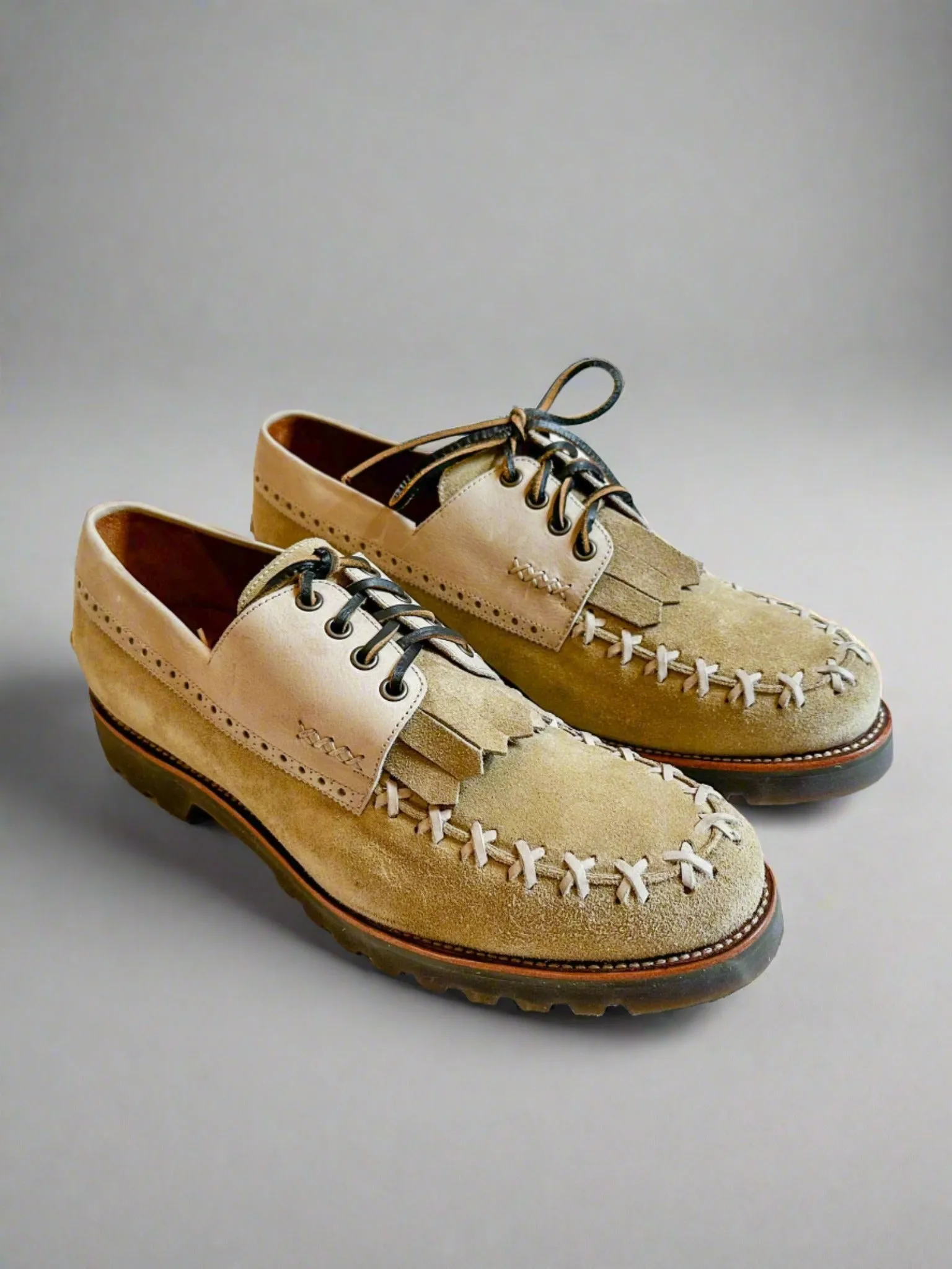 Bright Shoemakers, Wanderers Deckshoe, Desert Suede/ Cream (SAMPLE)