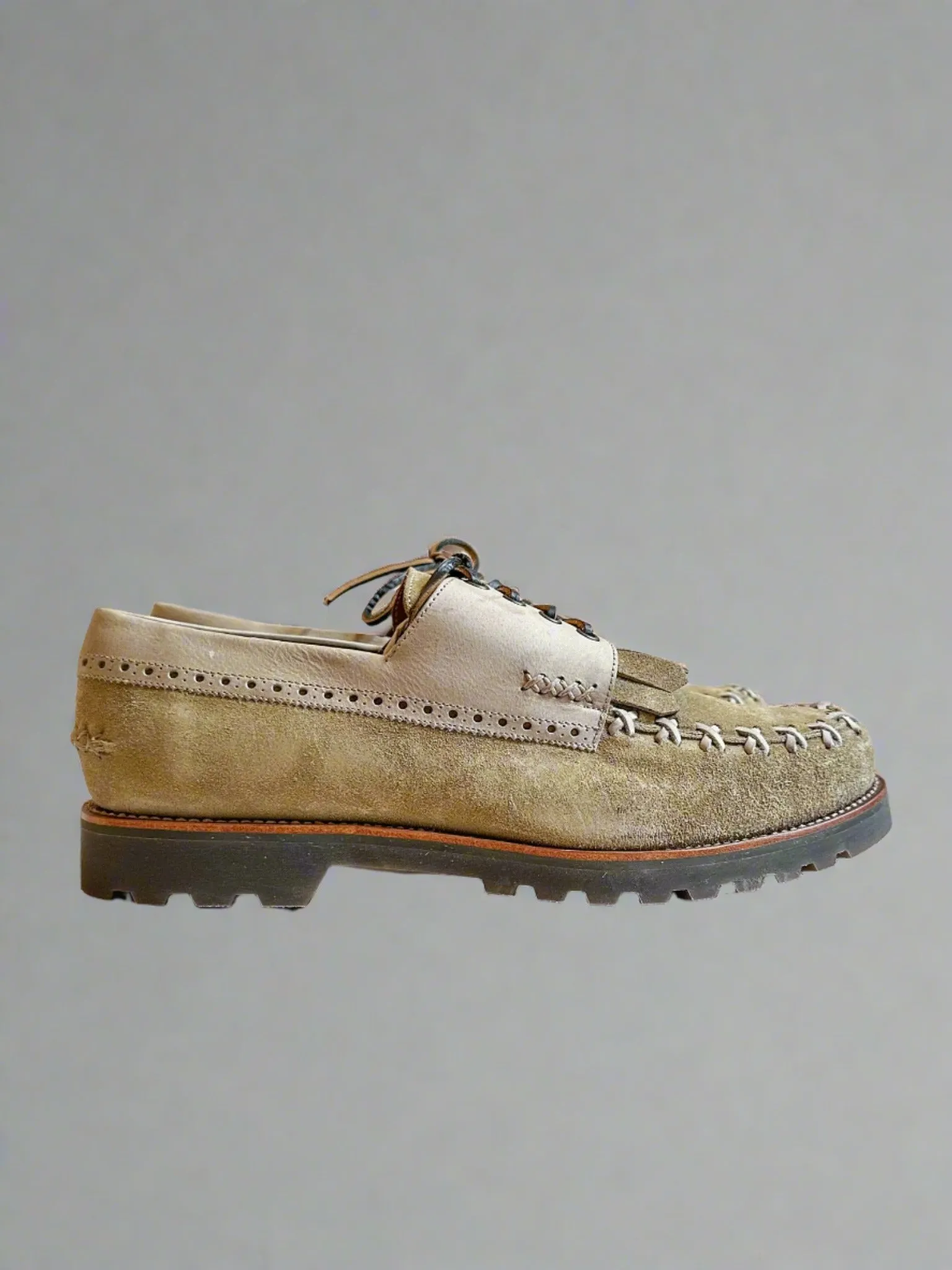 Bright Shoemakers, Wanderers Deckshoe, Desert Suede/ Cream (SAMPLE)