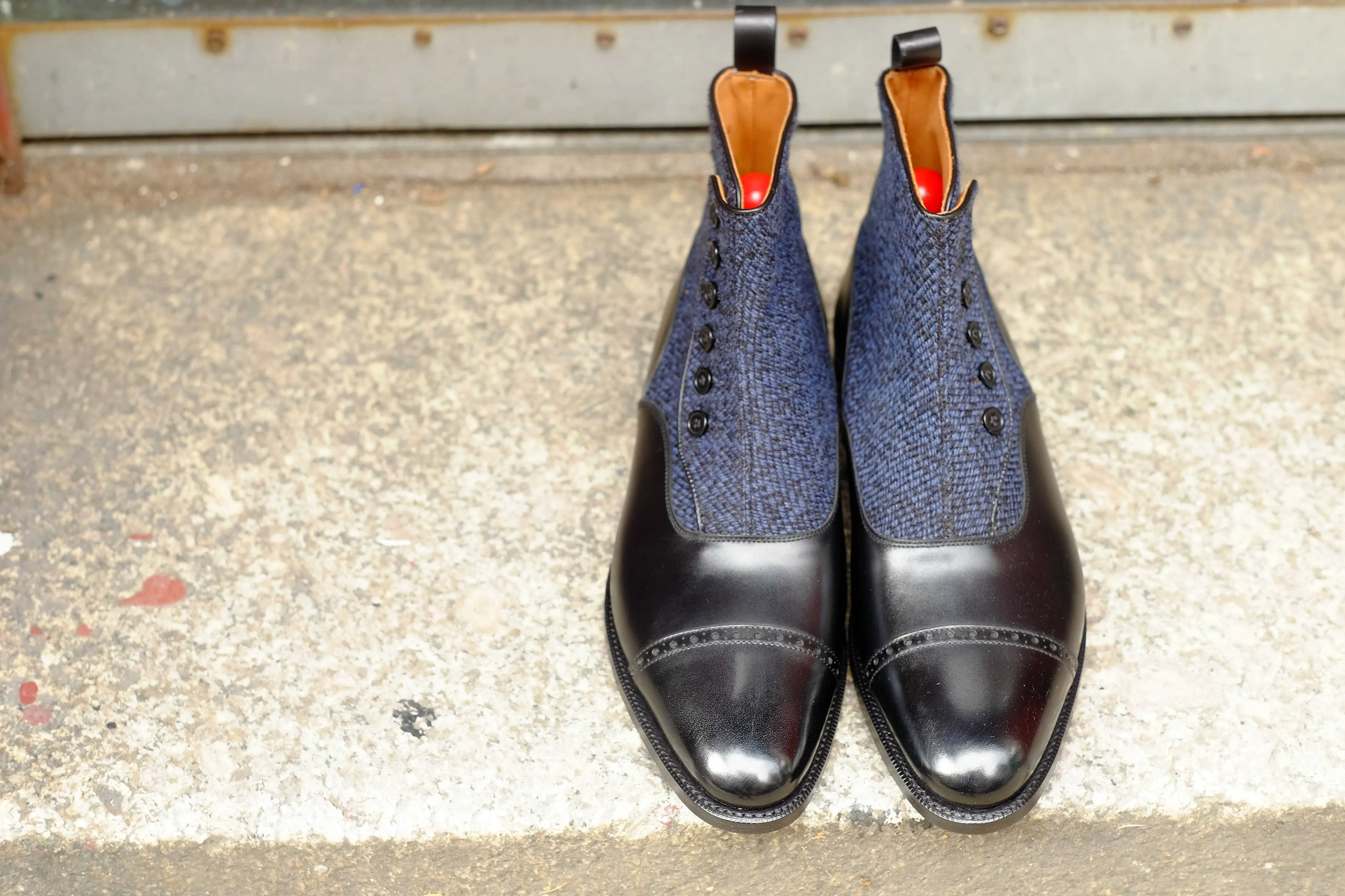 Carkeek - MTO - Black Calf / Blue Poulsbo - TMG Last - Single Leather Sole