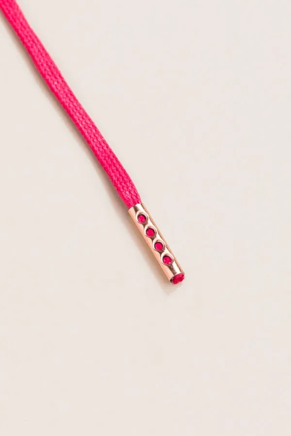 Cerise Pink | Round Waxed Shoelaces