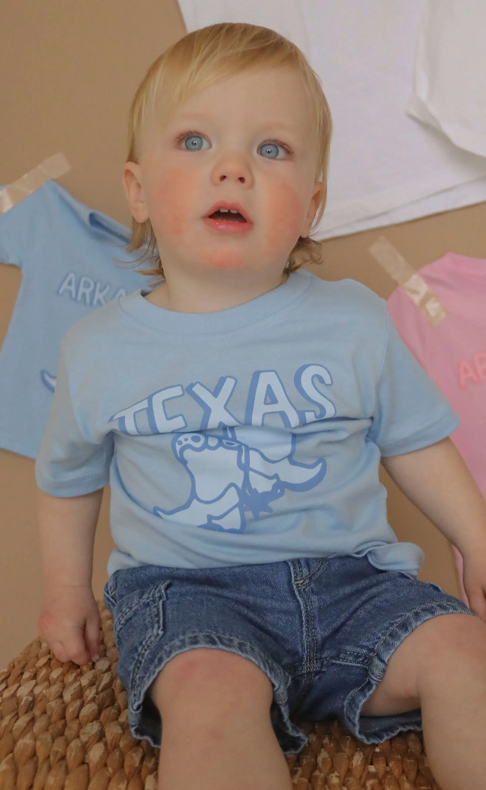 charlie southern: texas blue boots kids tee