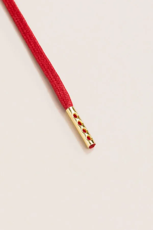 Cherry | Round Waxed Shoelaces