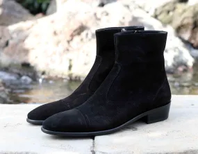 Corrente Suede Slip-On Boot Black