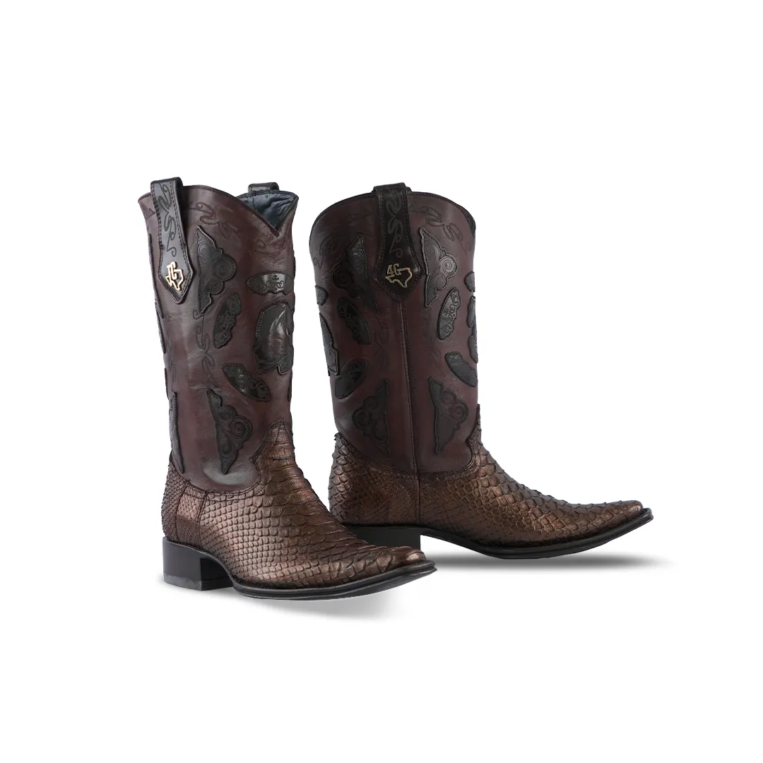 Dallas Special Edition 21 Western Boots Python Colecc Caballos Paris