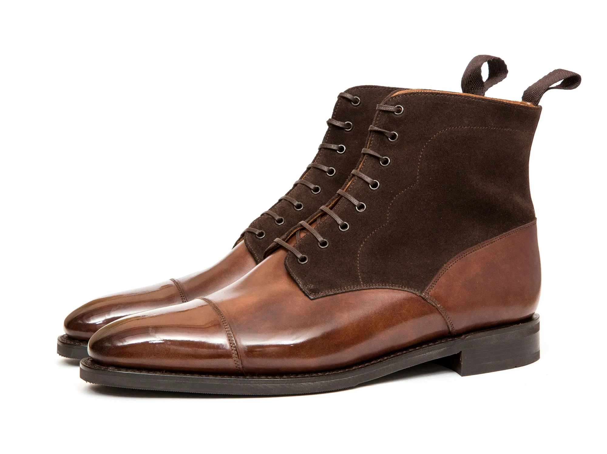 Delridge - MTO - Walnut Museum Calf / Bitter Chocolate Suede - LPB Last - City Rubber Sole