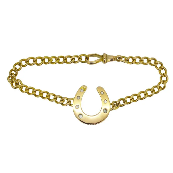 Diamond Horse Shoe Bracelet